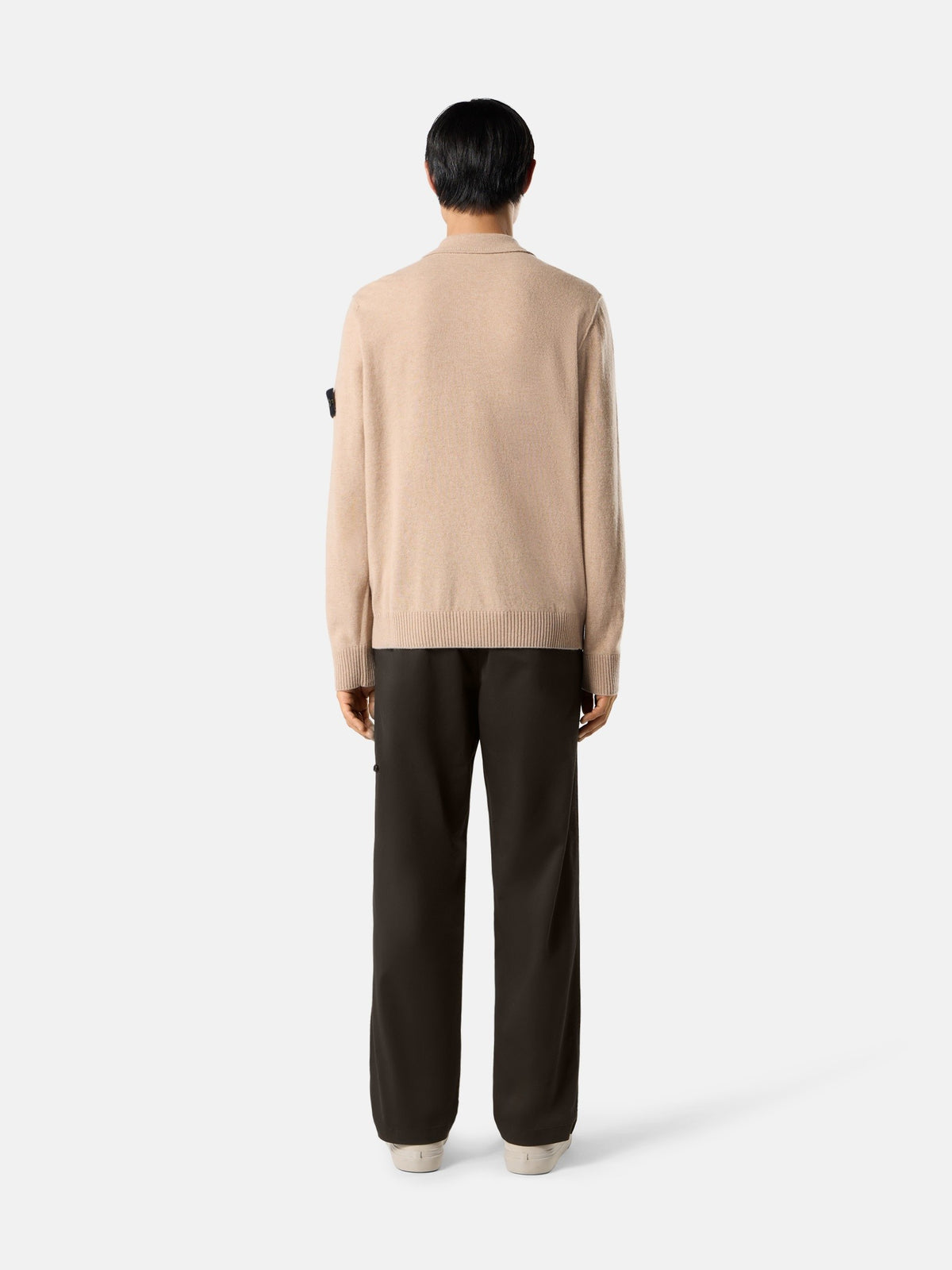 Stone Island Loose-Fit Polo Collar Jumper with Button Placket 5100018