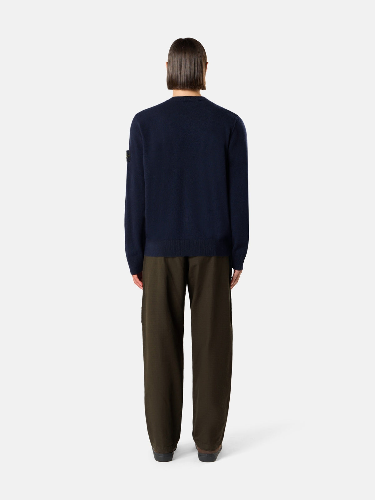 Stone Island Loose-Fit Crewneck Jumper with Ribbed Trims 5100021