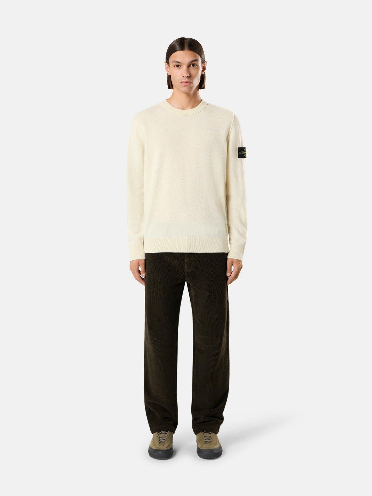 Stone Island Loose-Fit Crewneck Jumper with Ribbed Trims 5100021