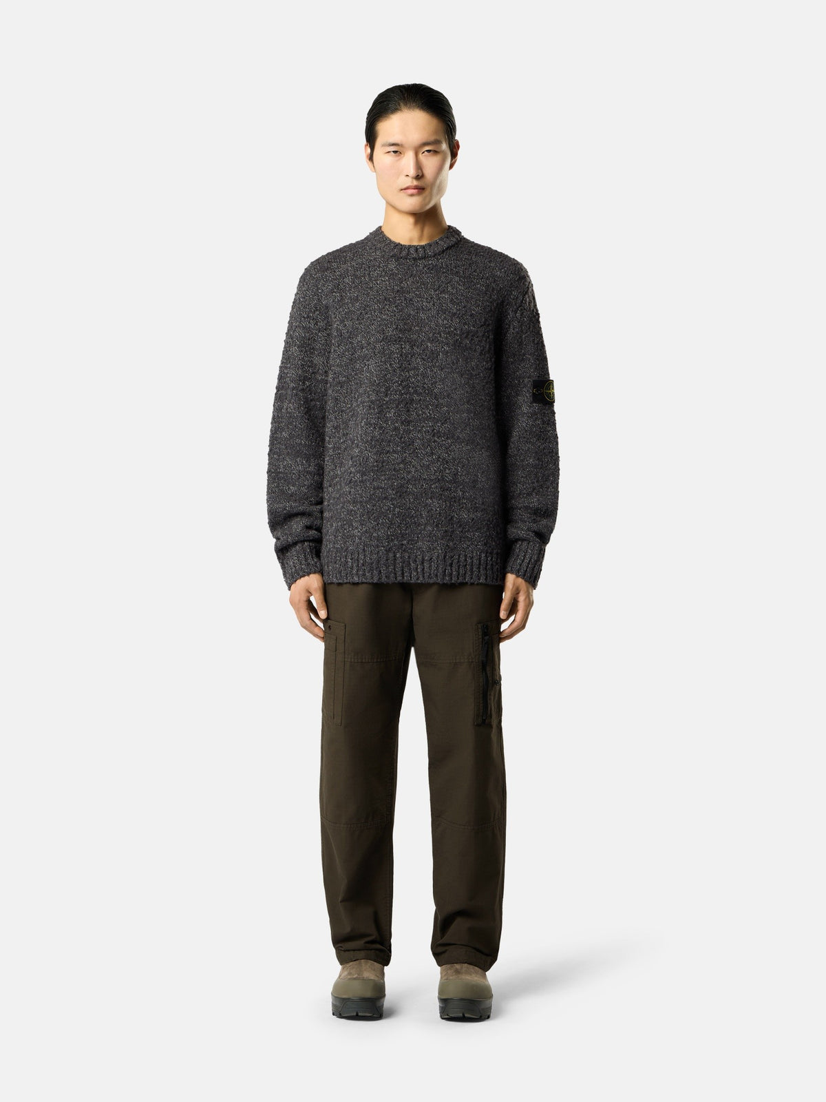 Stone Island Loose-Fit Crewneck Jumper with Ribbed Trims 5100031