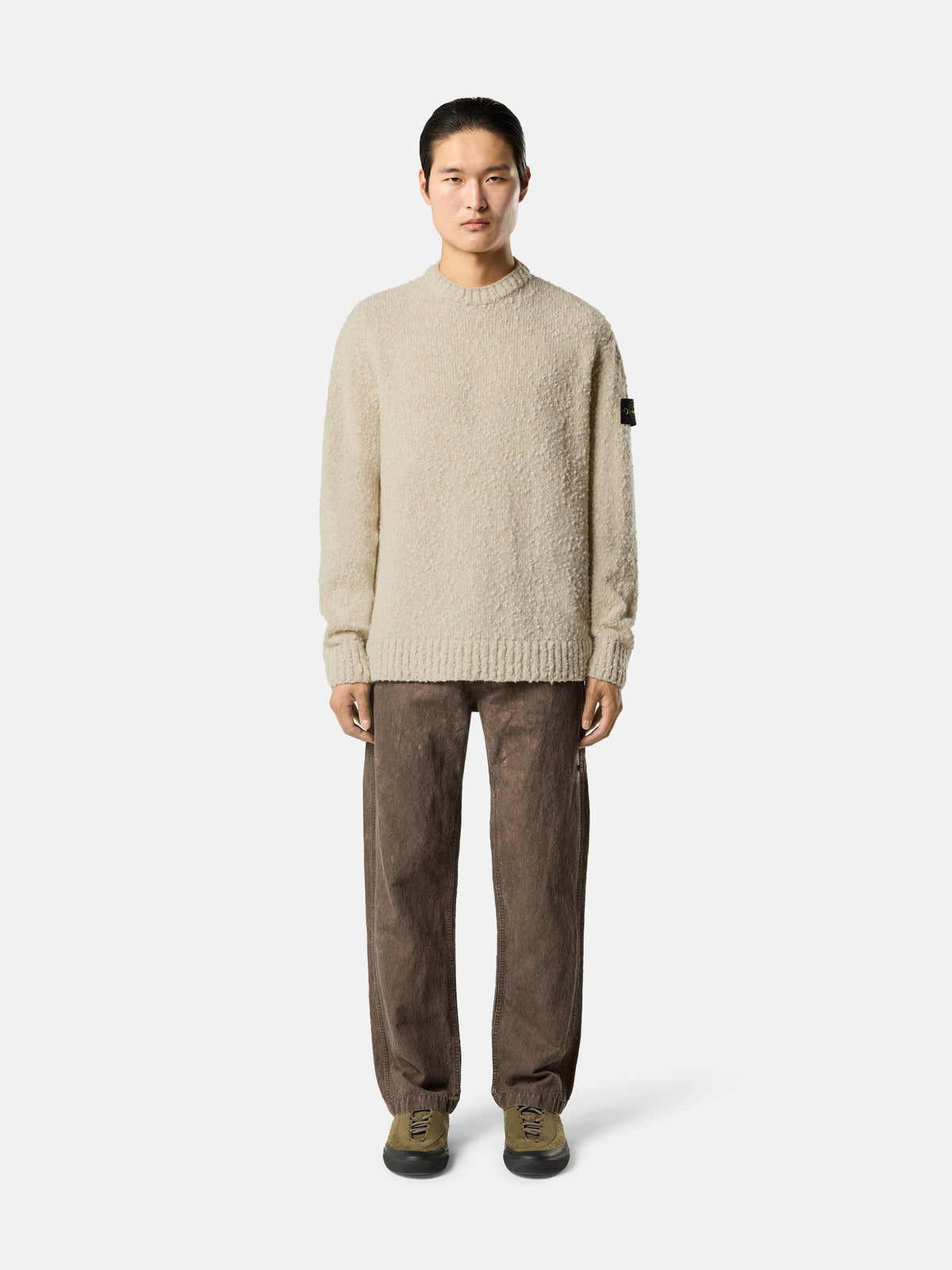 Stone Island Loose-Fit Crewneck Jumper with Ribbed Trims 5100031