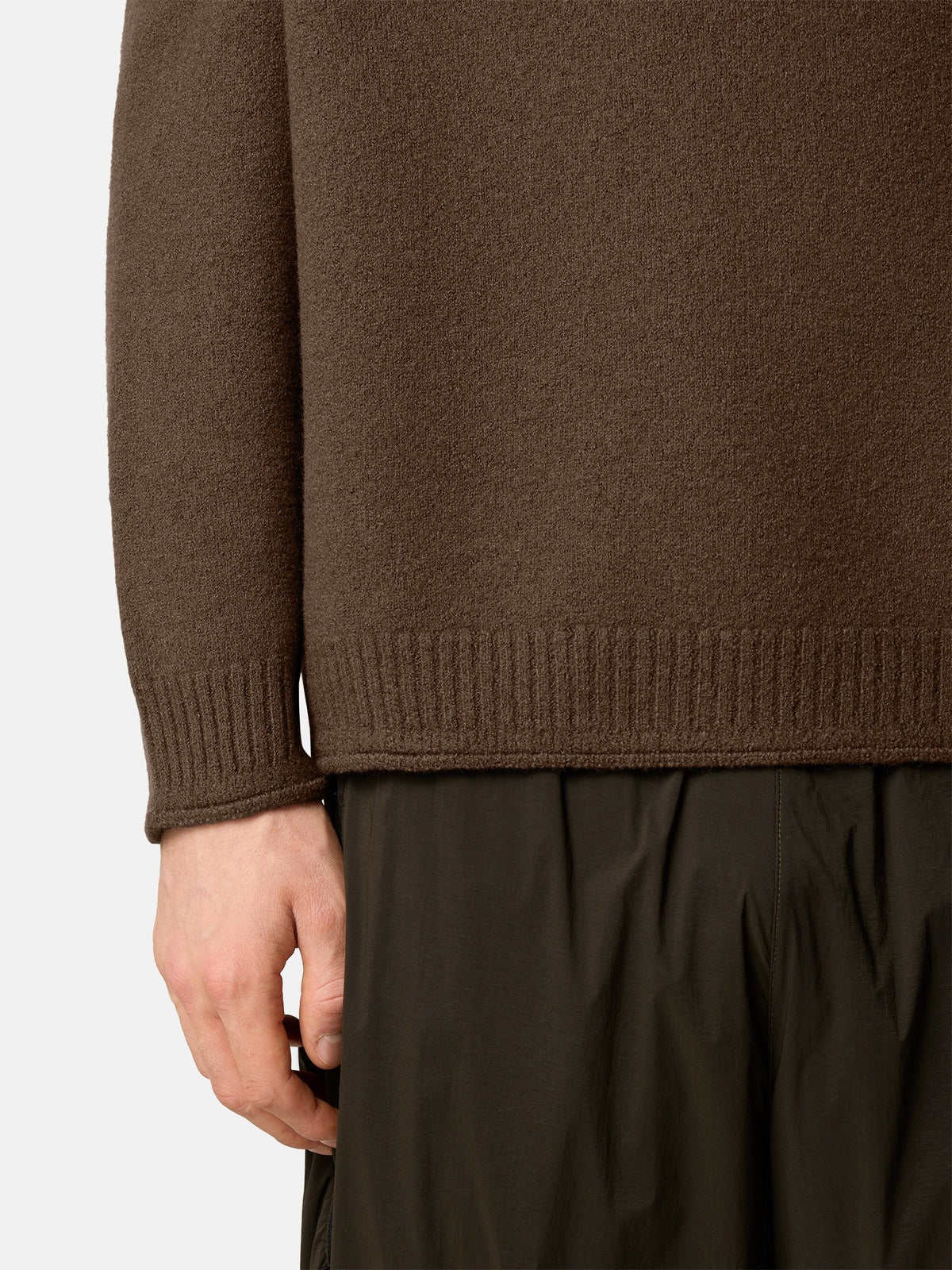Stone Island Regular-Fit Mock Neck Jumper with Rolled Edges 5100041