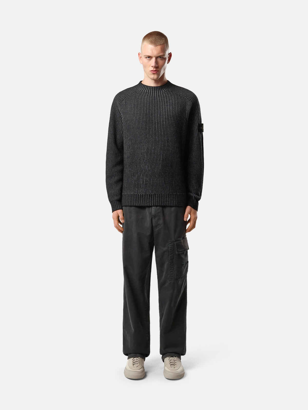 Stone Island Loose-Fit Reversible Crewneck Jumper With Raglan Sleeves 5100043