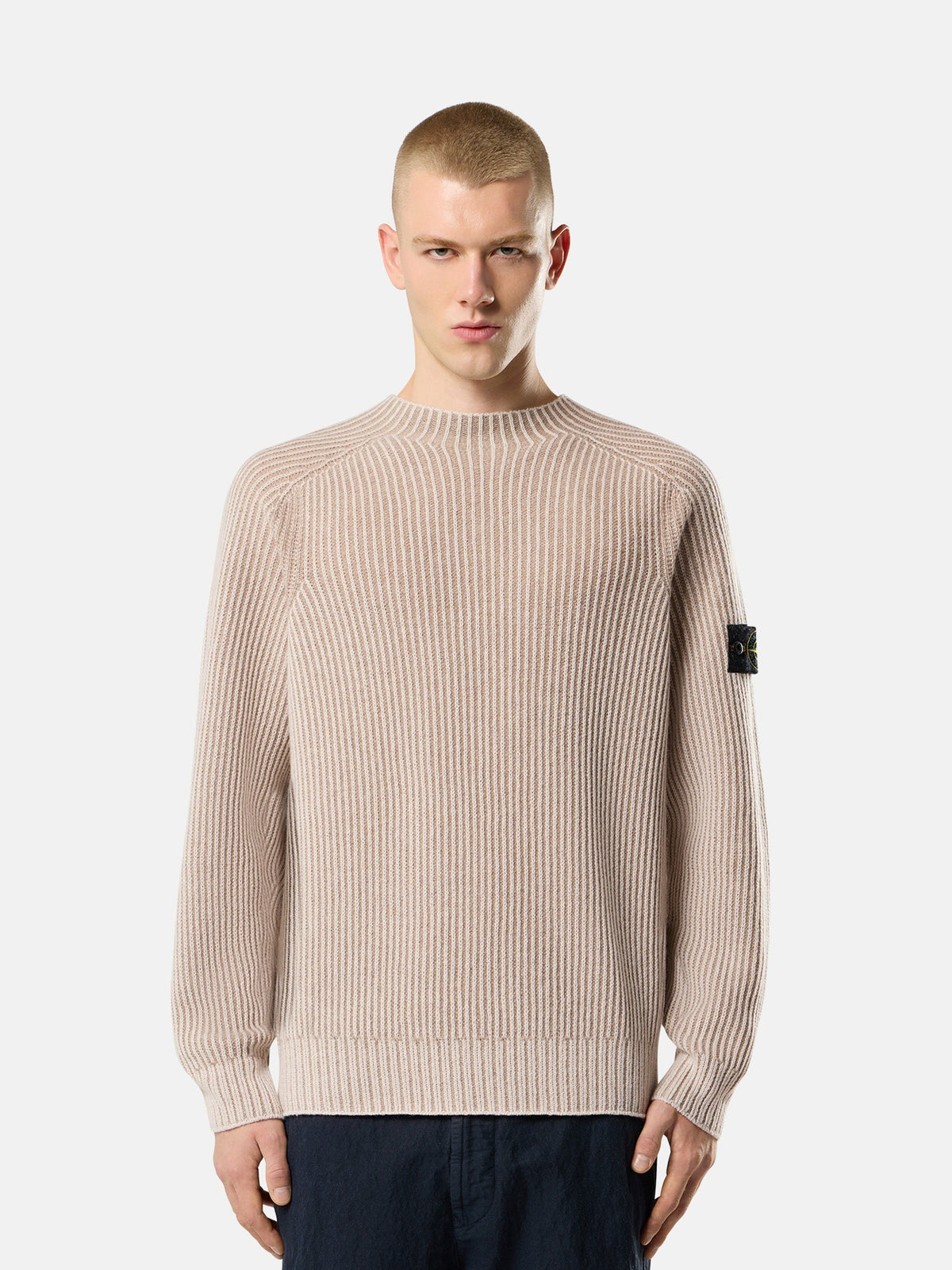 Stone Island Loose-Fit Reversible Crewneck Jumper With Raglan Sleeves 5100043