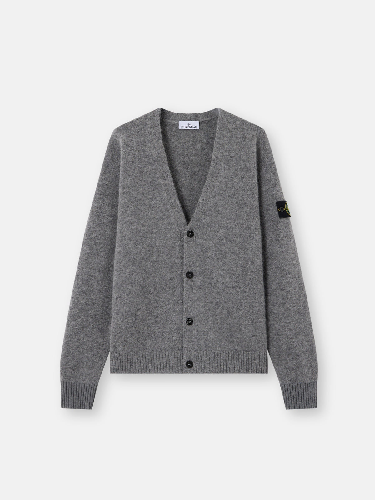 Stone Island Loose-Fit V-Neck Cardigan With Contrast Knit Details 5100046