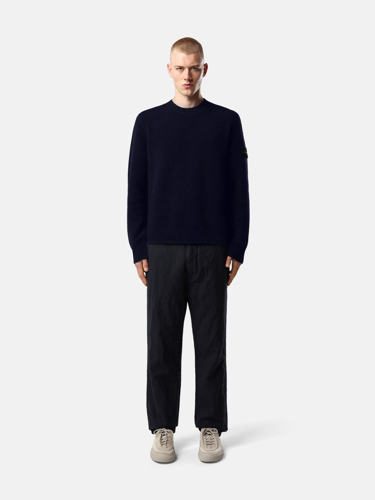 Stone Island Loose-Fit Crewneck Jumper With Contrast Knit Details 5100050