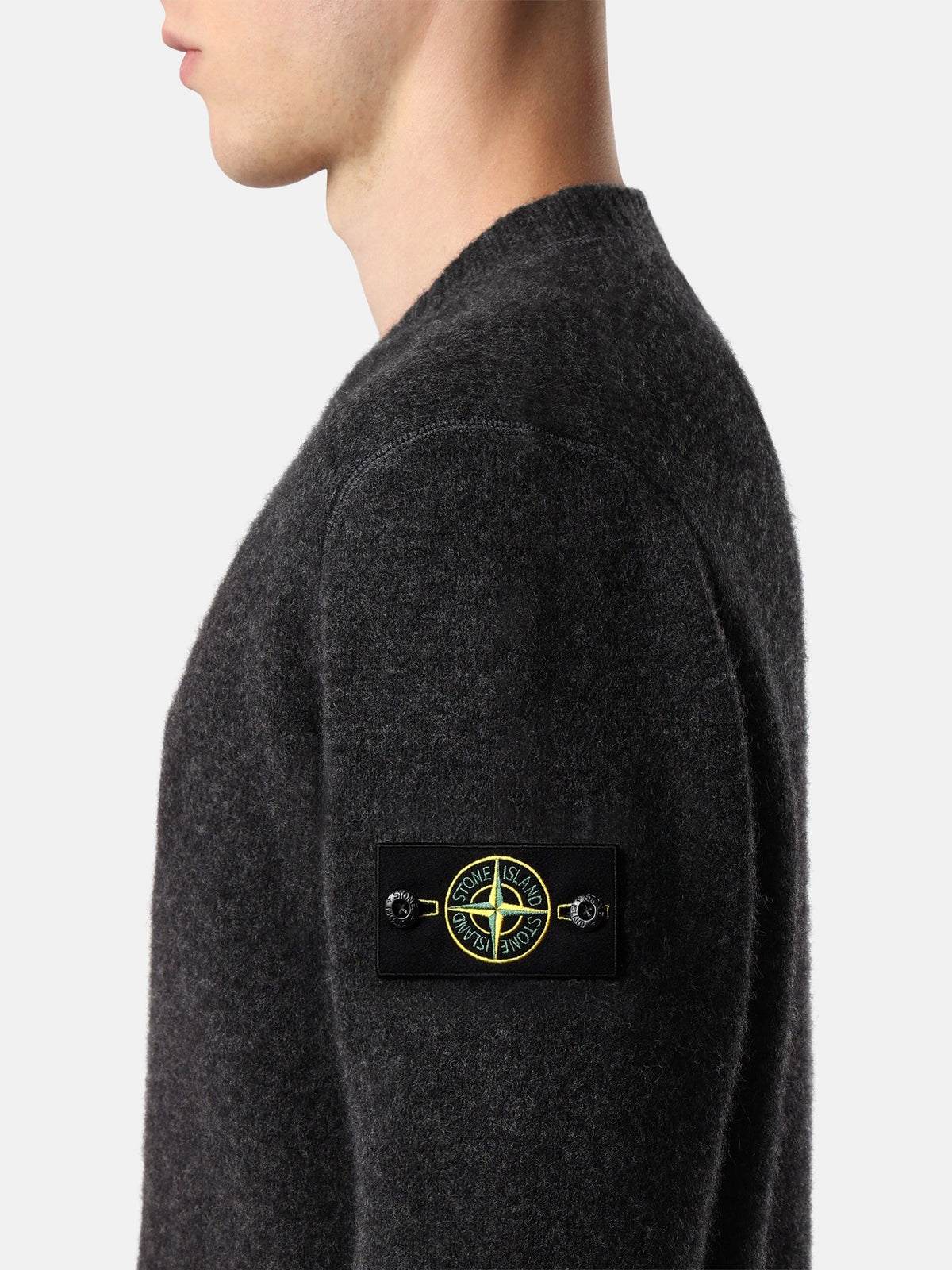 Stone Island Loose-Fit Crewneck Jumper With Contrast Knit Details 5100050