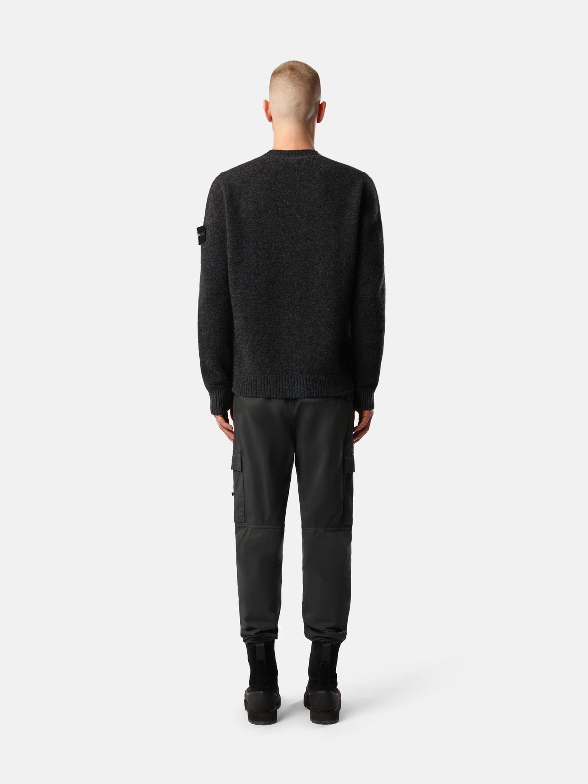 Stone Island Loose-Fit Crewneck Jumper With Contrast Knit Details 5100050