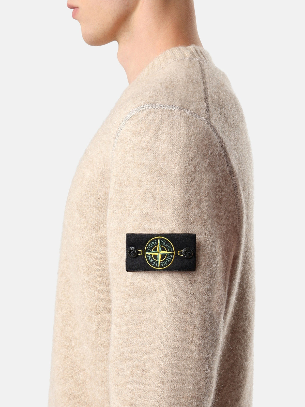 Stone Island Loose-Fit Crewneck Jumper With Contrast Knit Details 5100050