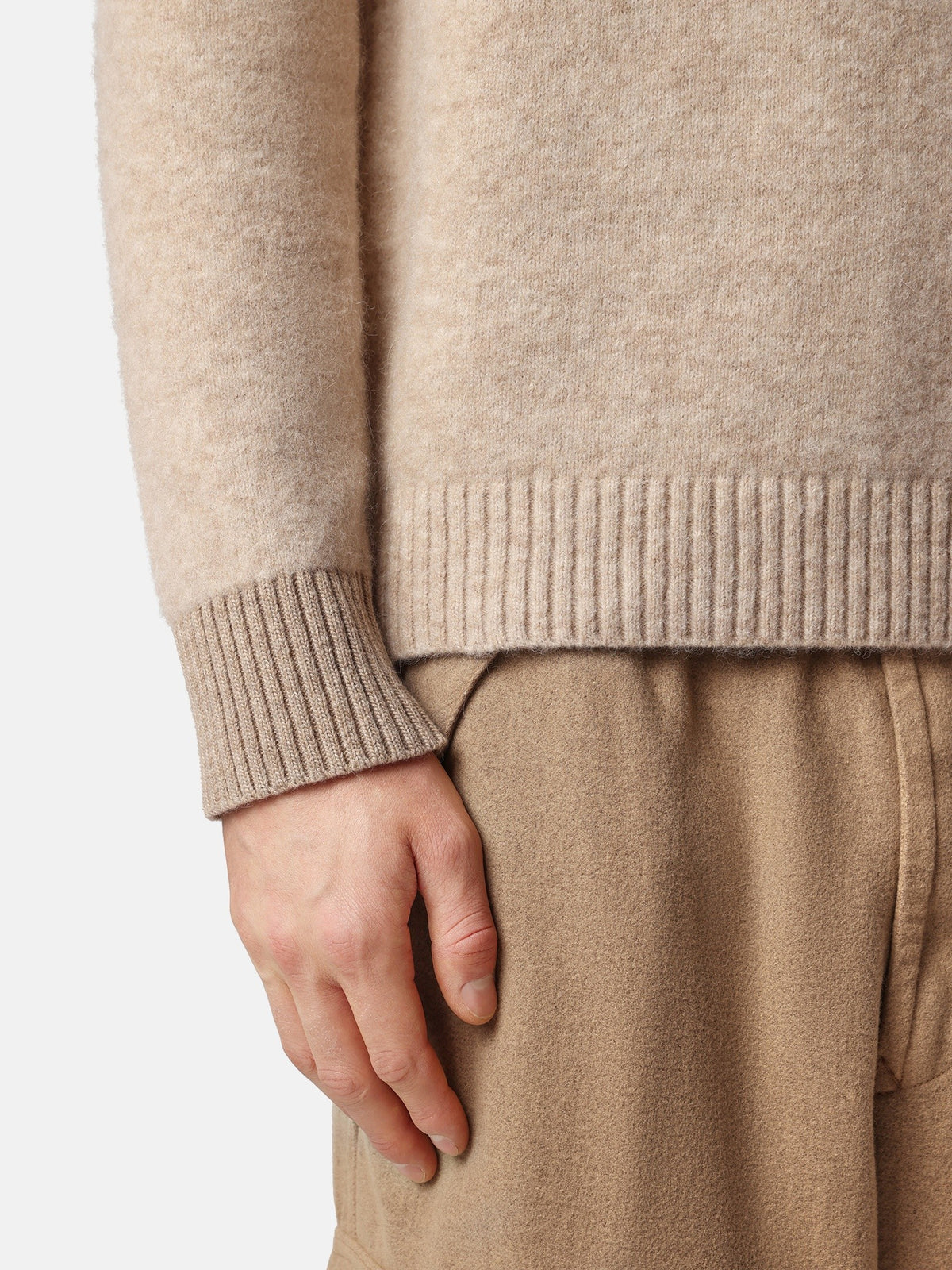 Stone Island Loose-Fit Crewneck Jumper With Contrast Knit Details 5100050