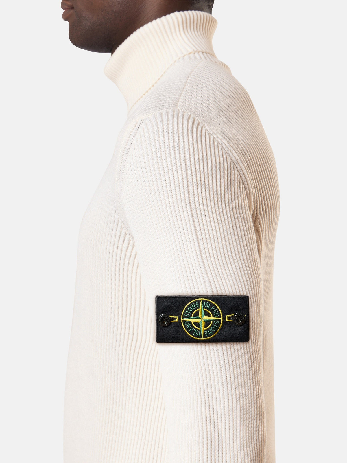 Stone Island Turtleneck Jumper with Finely Ribbed Trims 5100052