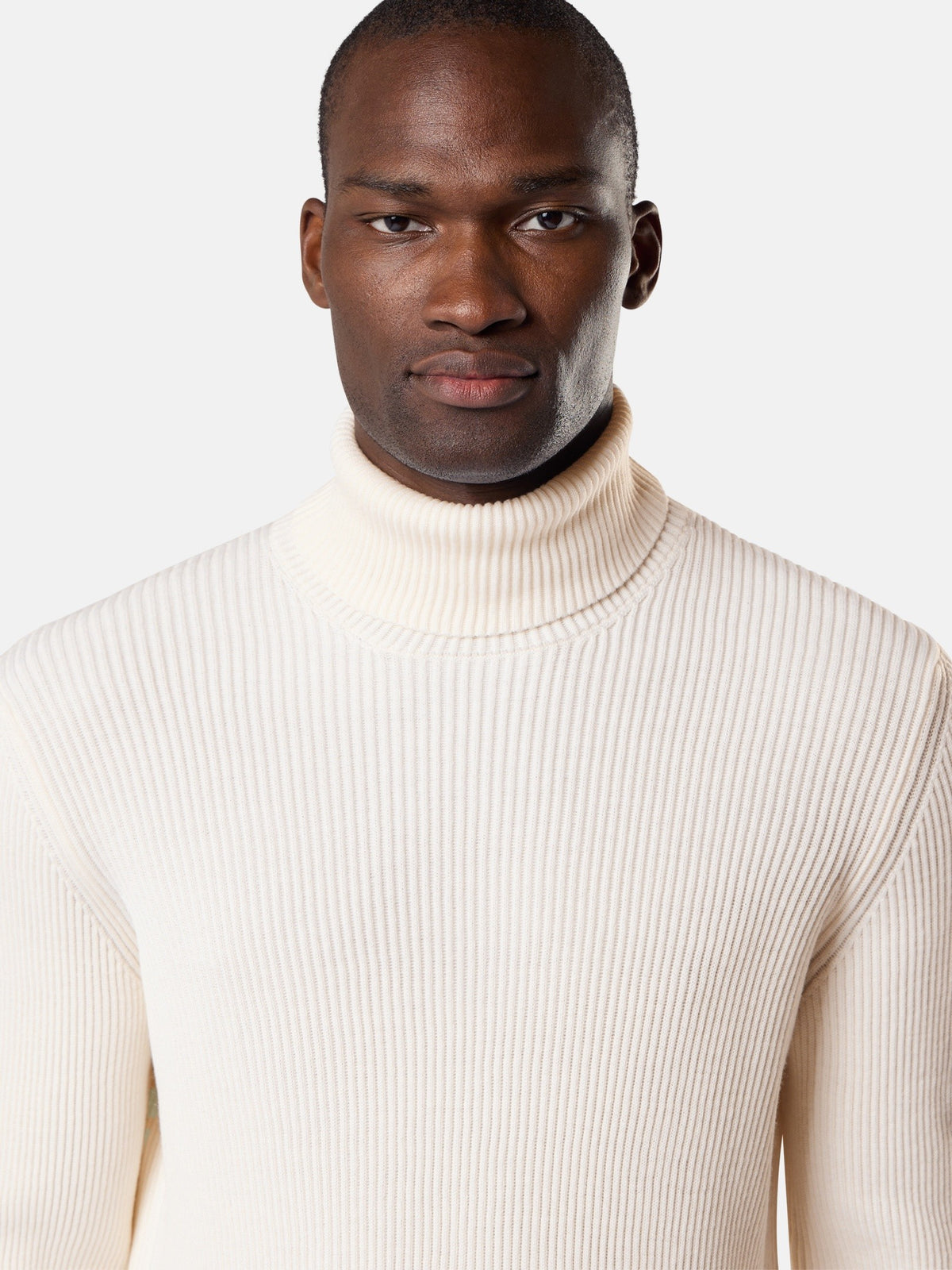 Stone Island Turtleneck Jumper with Finely Ribbed Trims 5100052