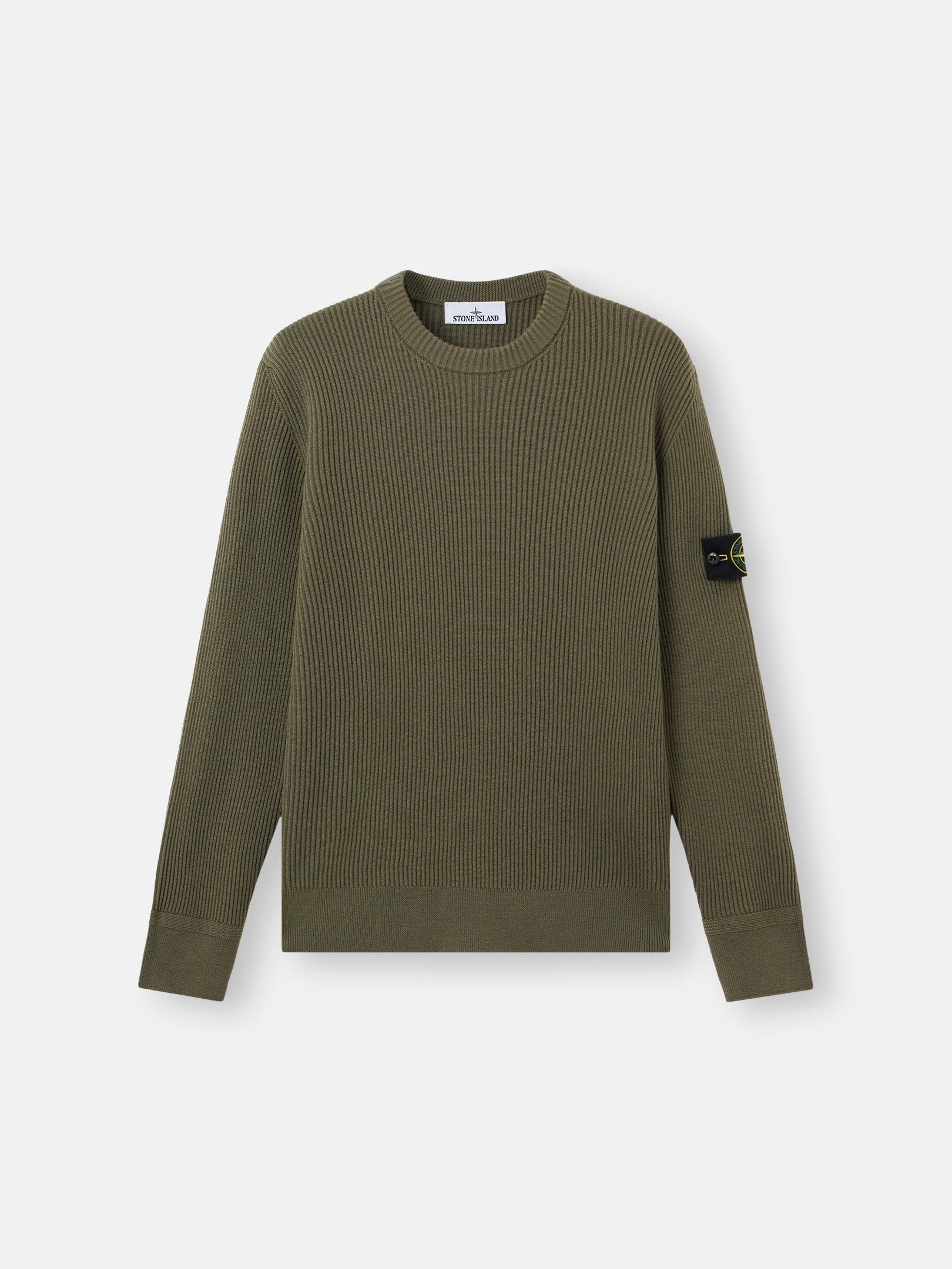 Stone Island Crewneck Jumper with Ribbed Trims 5100053