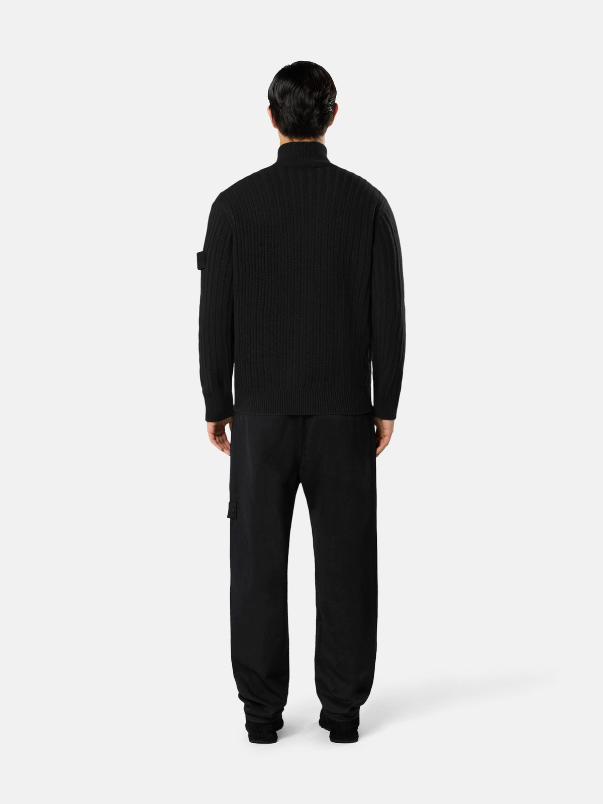 Stone Island Loose-Fit Zip-Up Stand Collar Jumper 5100054