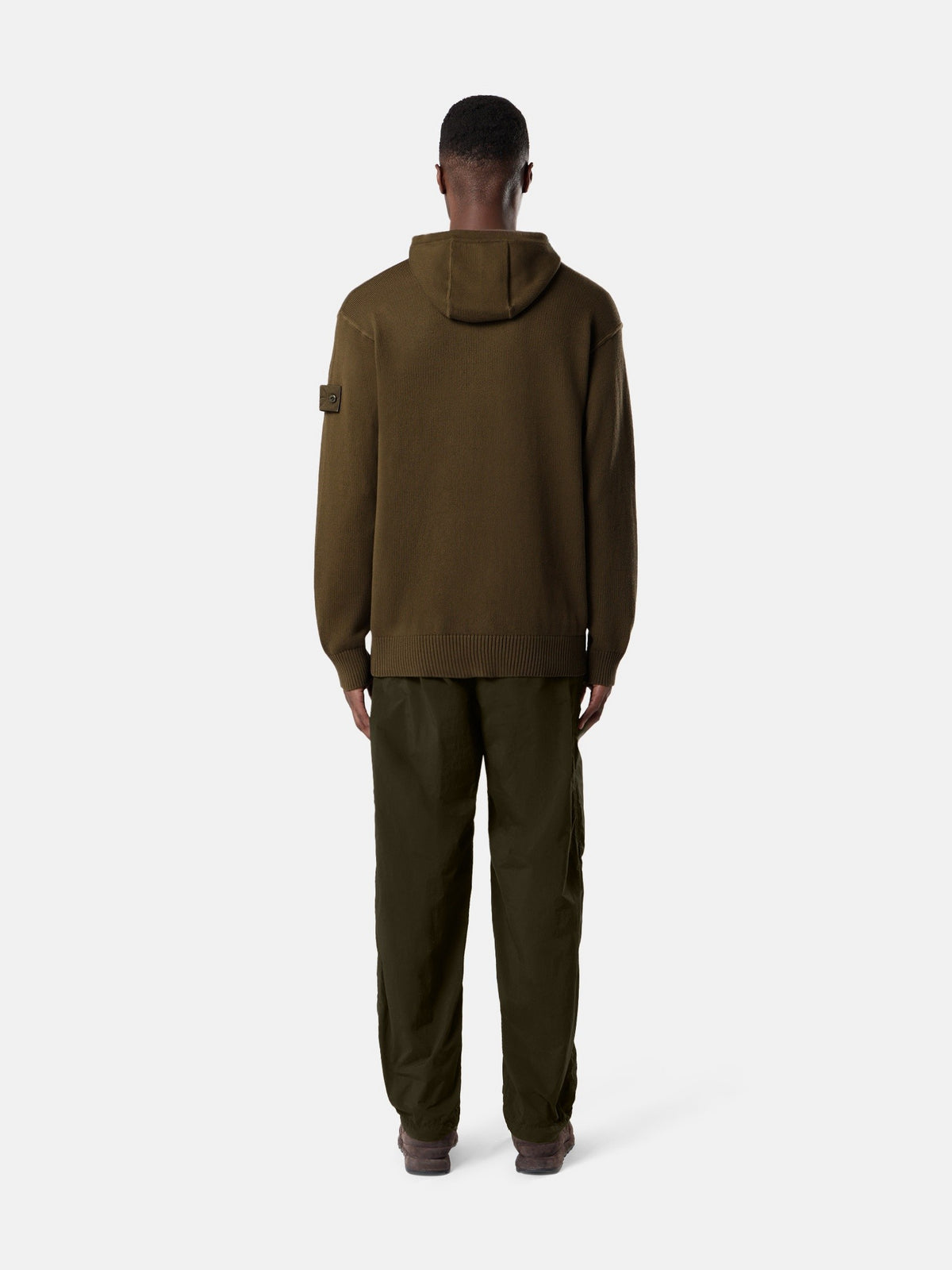 Stone Island Regular-Fit Hooded Zip-Up Jumper with Ribbed Trims 5100064