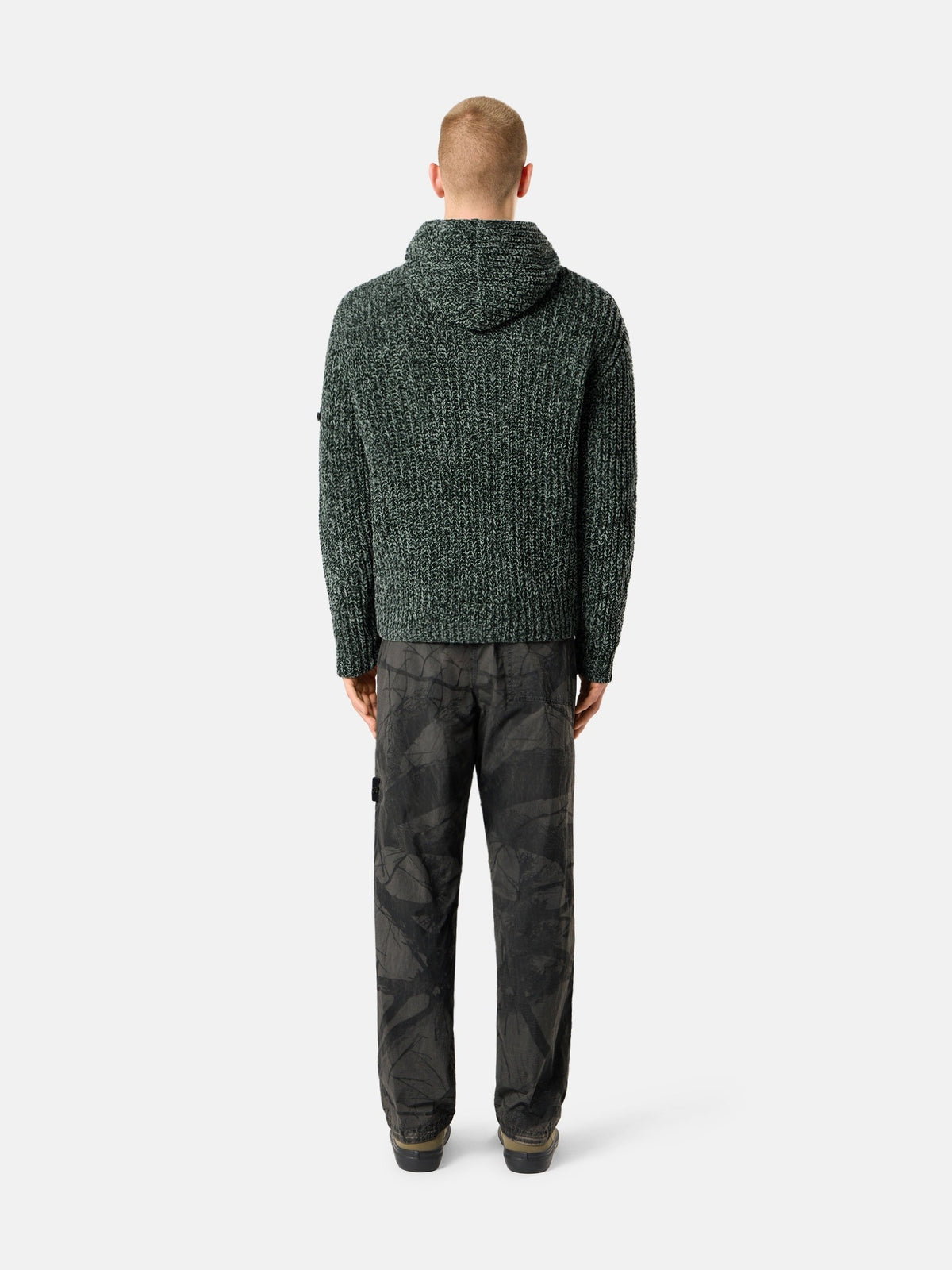Stone Island Loose-Fit Hooded Zip-Up Jumper with Pockets 5100065
