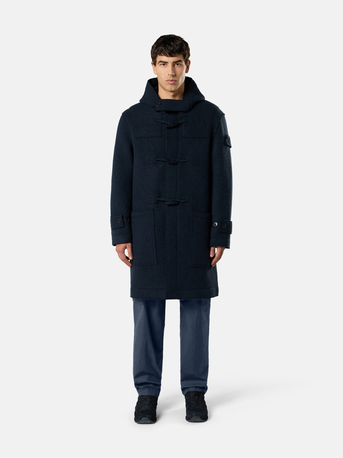 Stone Island Loose-Fit Duffle Coat With Toggle Buttons 5100069