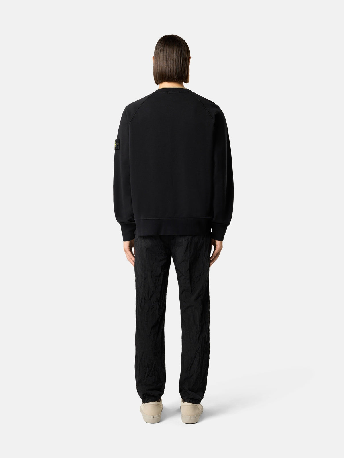 Stone Island Oversized-Fit Crewneck Sweatshirt with Raglan Sleeves 6100008