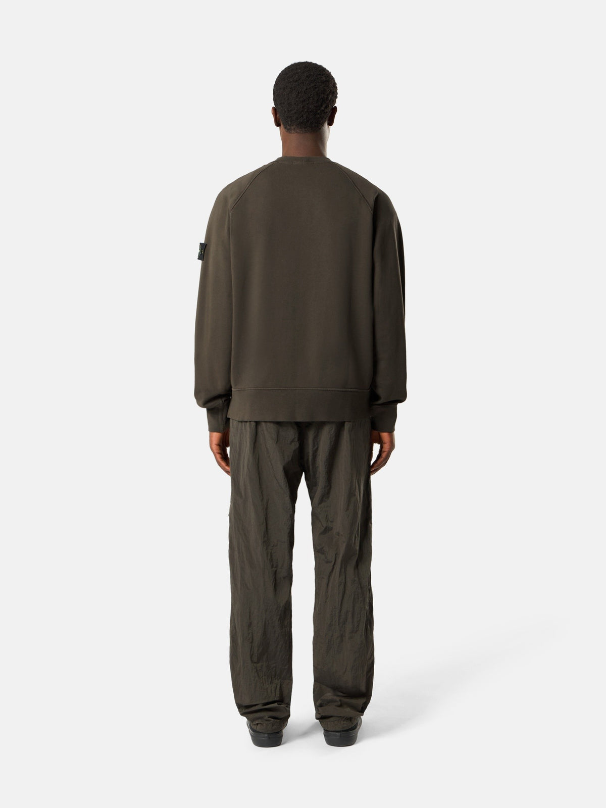 Stone Island Oversized-Fit Crewneck Sweatshirt with Raglan Sleeves 6100008