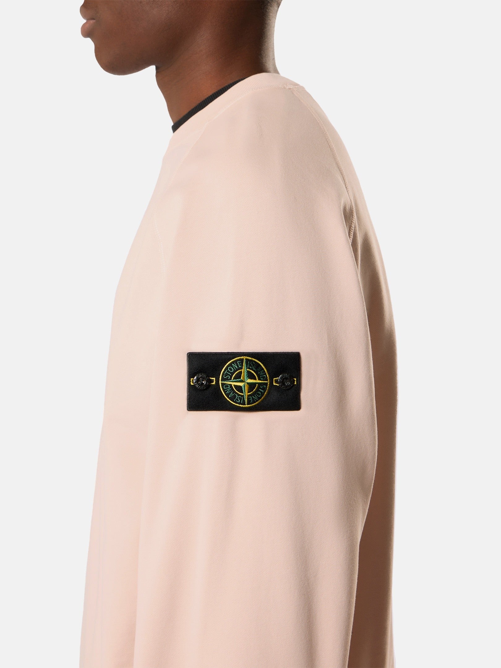 Stone Island Oversized-Fit Crewneck Sweatshirt with Raglan Sleeves 6100008