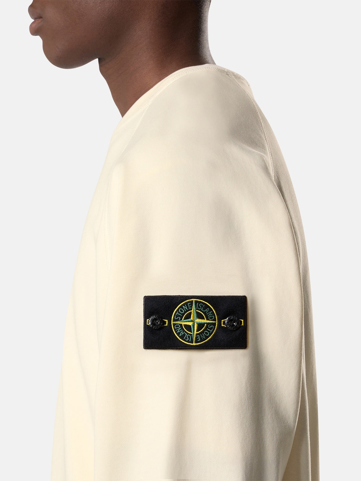 Stone Island Oversized-Fit Crewneck Sweatshirt with Raglan Sleeves 6100008