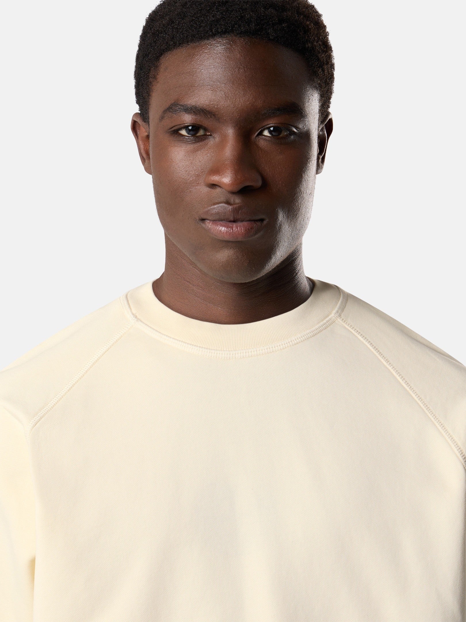 Stone Island Oversized-Fit Crewneck Sweatshirt with Raglan Sleeves 6100008