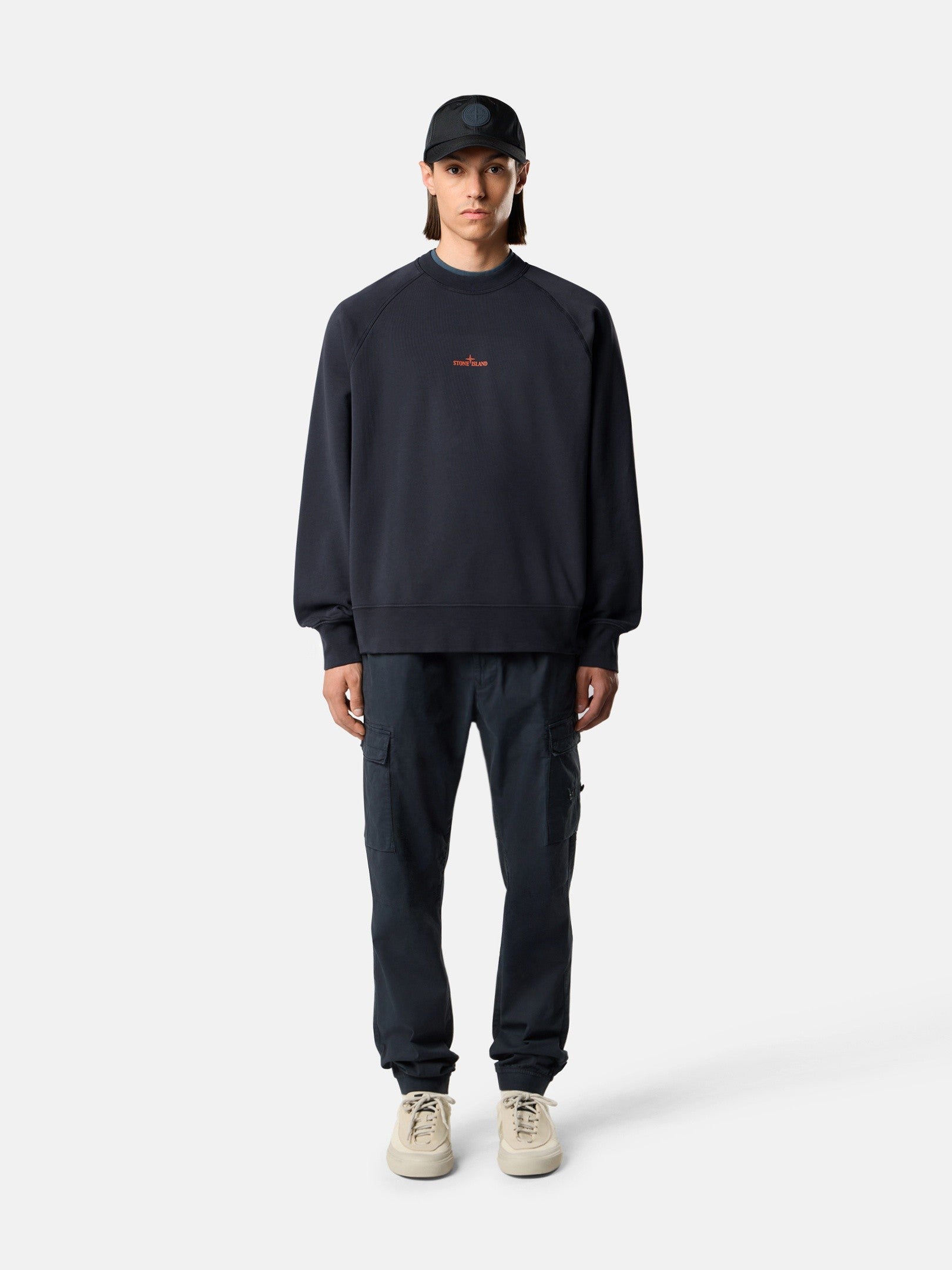 Stone Island Oversized-Fit Crewneck Sweatshirt with 'desert' Print 6100008