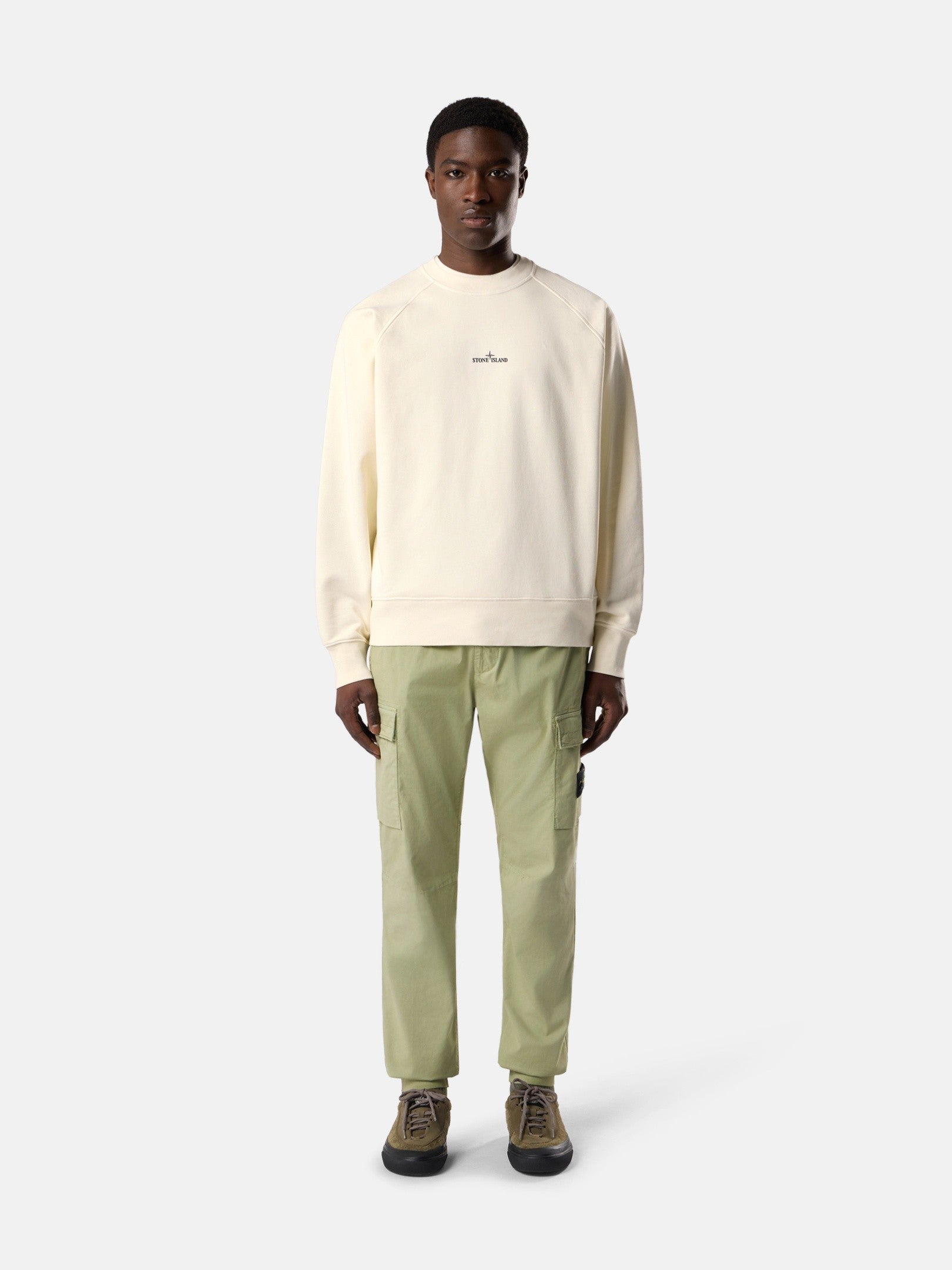 Stone Island Oversized-Fit Crewneck Sweatshirt with 'desert' Print 6100008