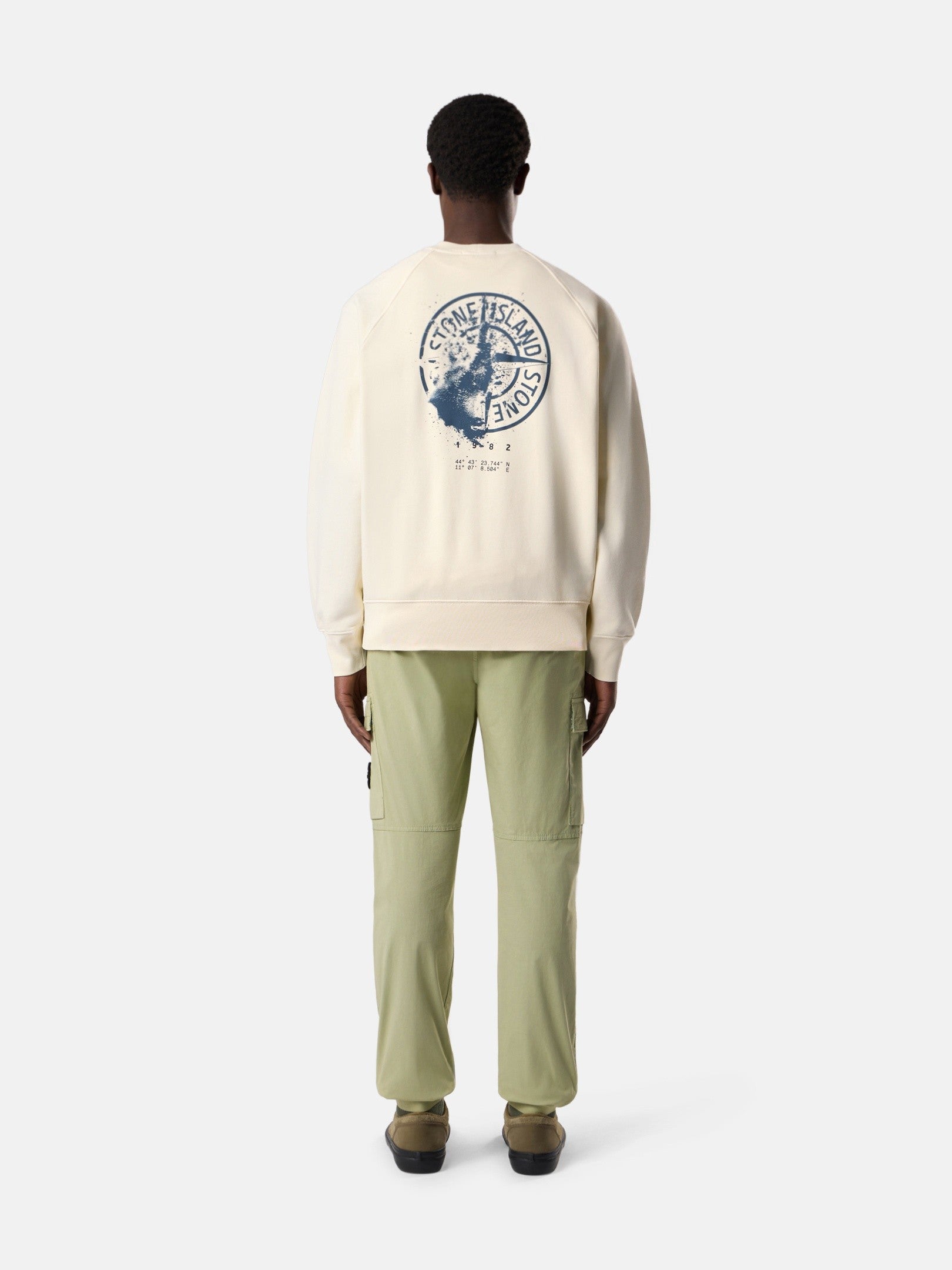 Stone Island Oversized-Fit Crewneck Sweatshirt with 'desert' Print 6100008