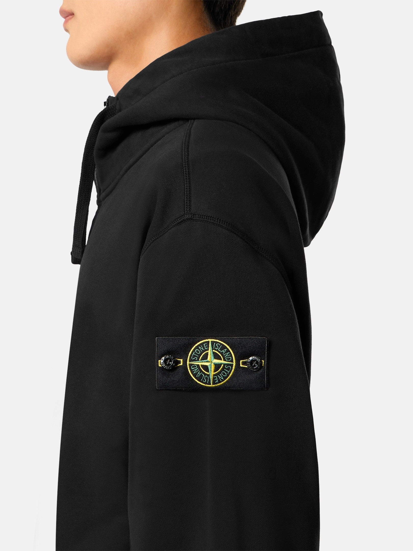 Stone Island Oversized-Fit Zip-Up Hooded Sweatshirt with Pockets 6100009