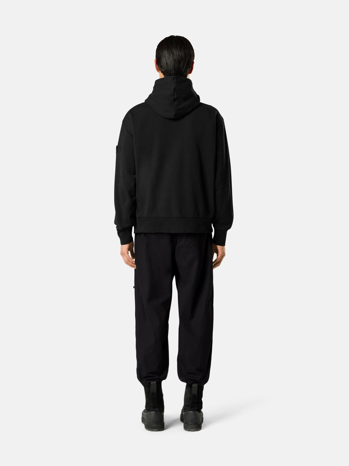 Stone Island Oversized-Fit Zip-Up Hooded Sweatshirt with Pockets 6100009
