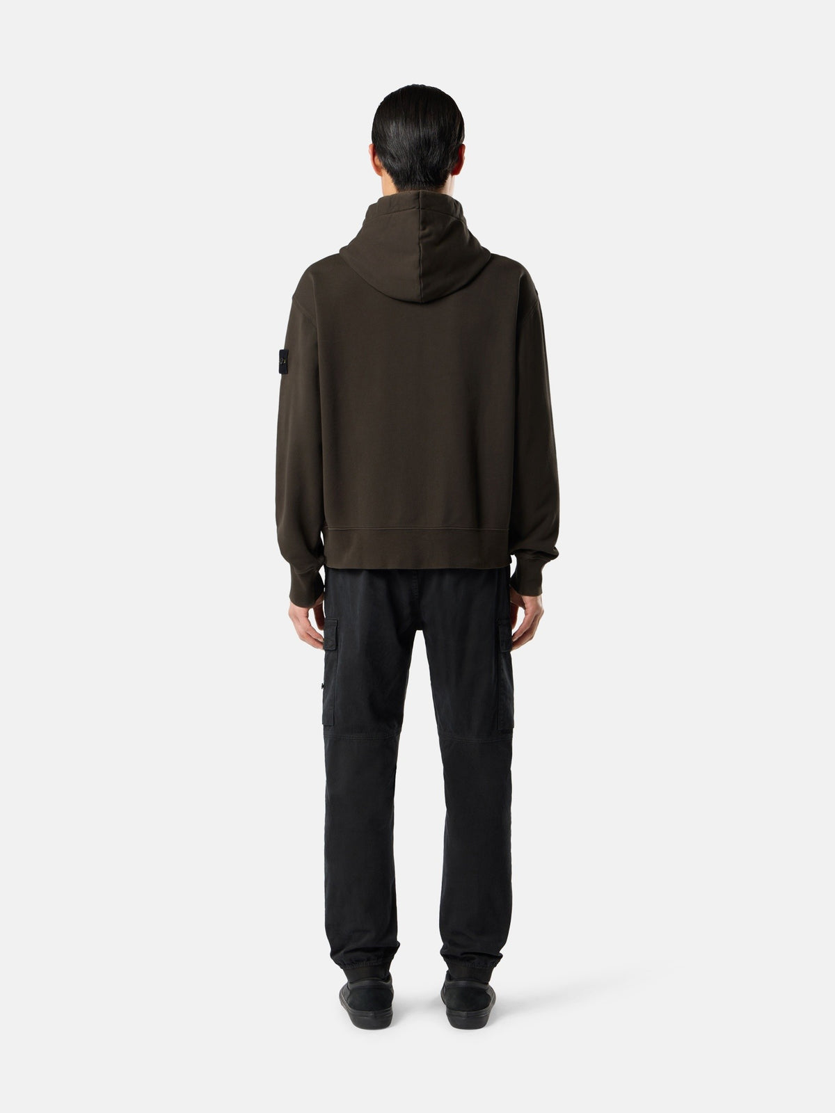 Stone Island Oversized-Fit Zip-Up Hooded Sweatshirt with Pockets 6100009