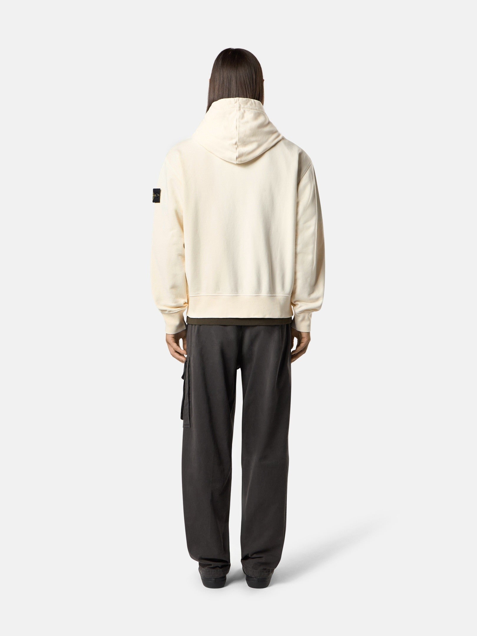 Stone Island Oversized-Fit Zip-Up Hooded Sweatshirt with Pockets 6100009