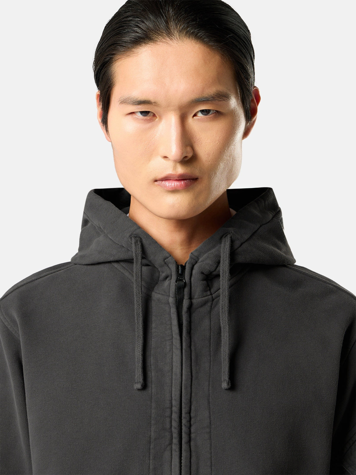 Stone Island Regular-Fit Zip-Up Hooded Sweatshirt with Pockets 6100016