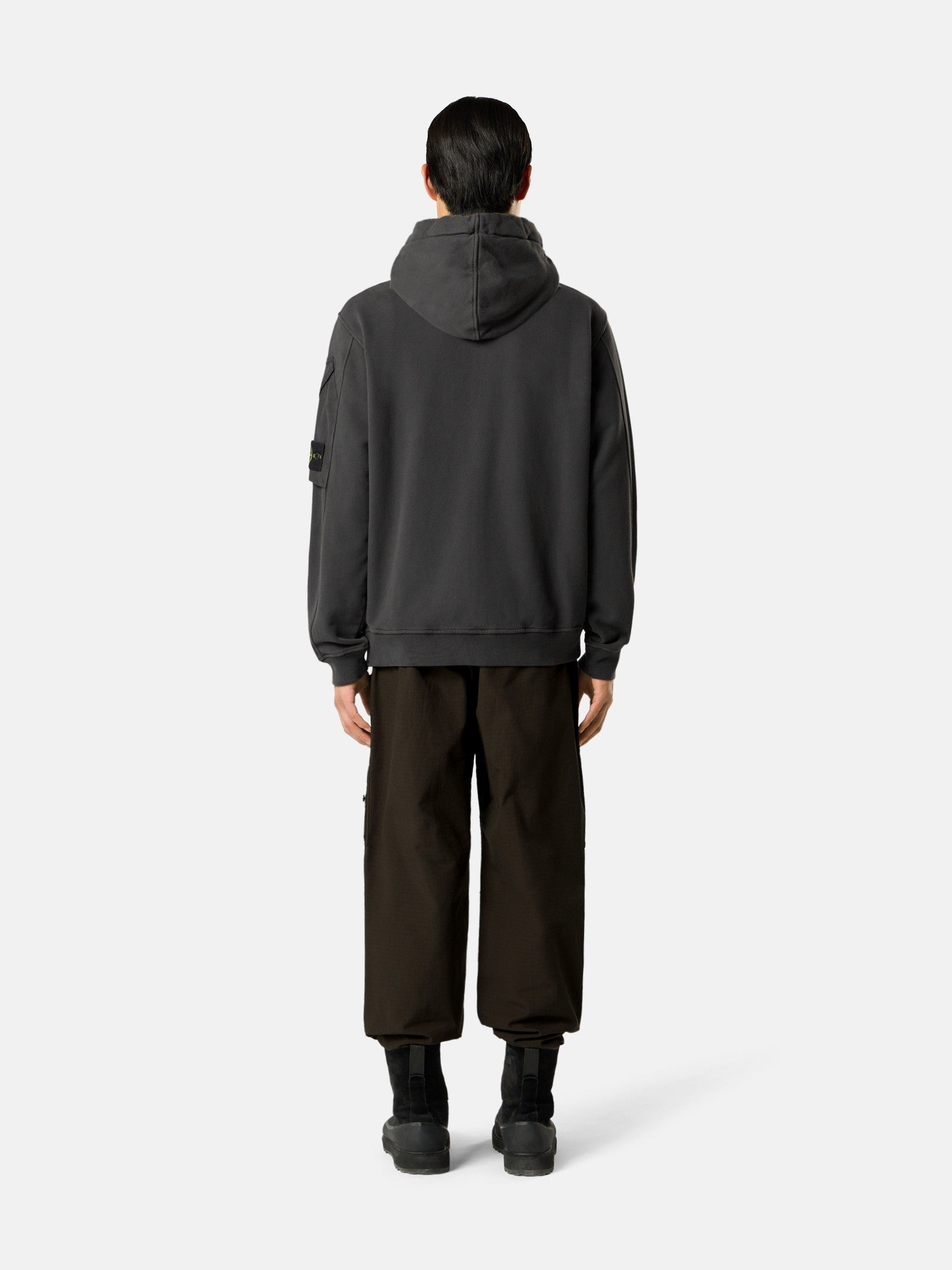 Stone Island Regular-Fit Zip-Up Hooded Sweatshirt with Pockets 6100016