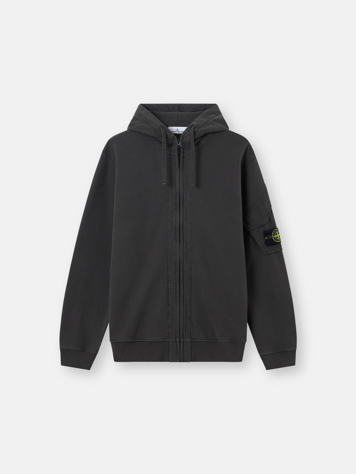 Stone Island Regular-Fit Zip-Up Hooded Sweatshirt with Pockets 6100016