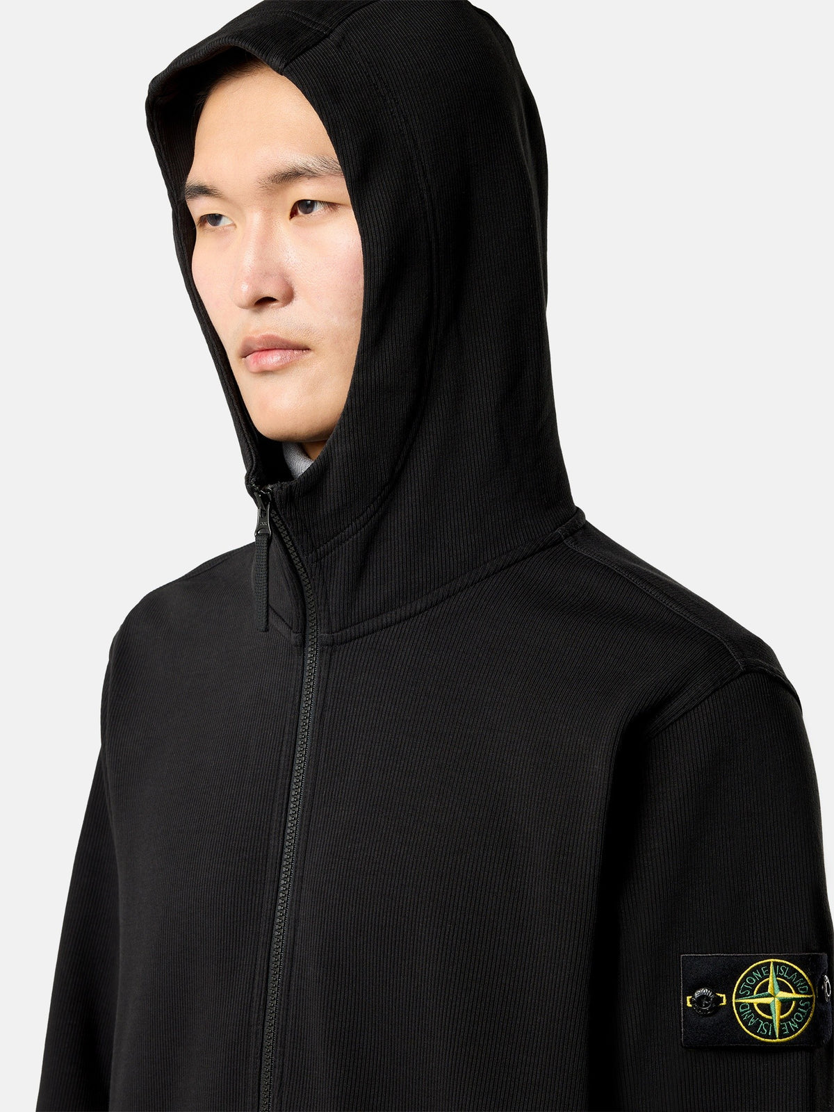 Stone Island Regular-Fit Zip-Up Hooded Sweatshirt with Pockets 6100020