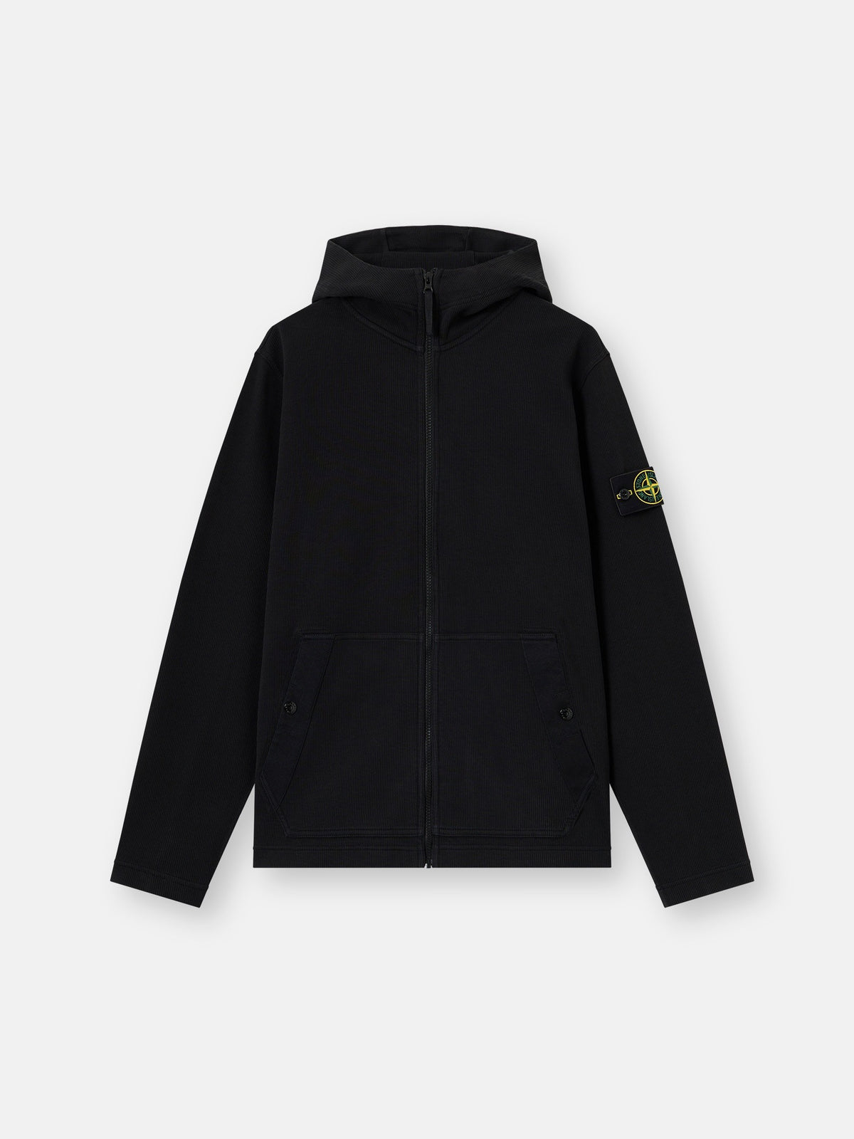 Stone Island Regular-Fit Zip-Up Hooded Sweatshirt with Pockets 6100020
