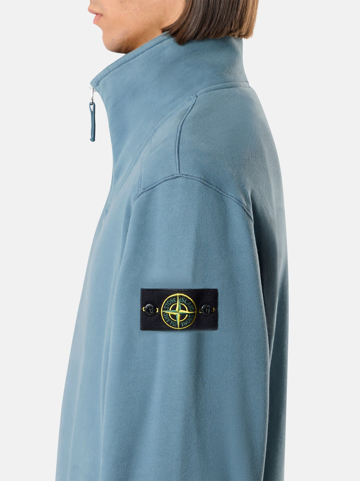 Stone Island Comfort-Fit Half-Zip Sweatshirt with Stand Collar 6100021