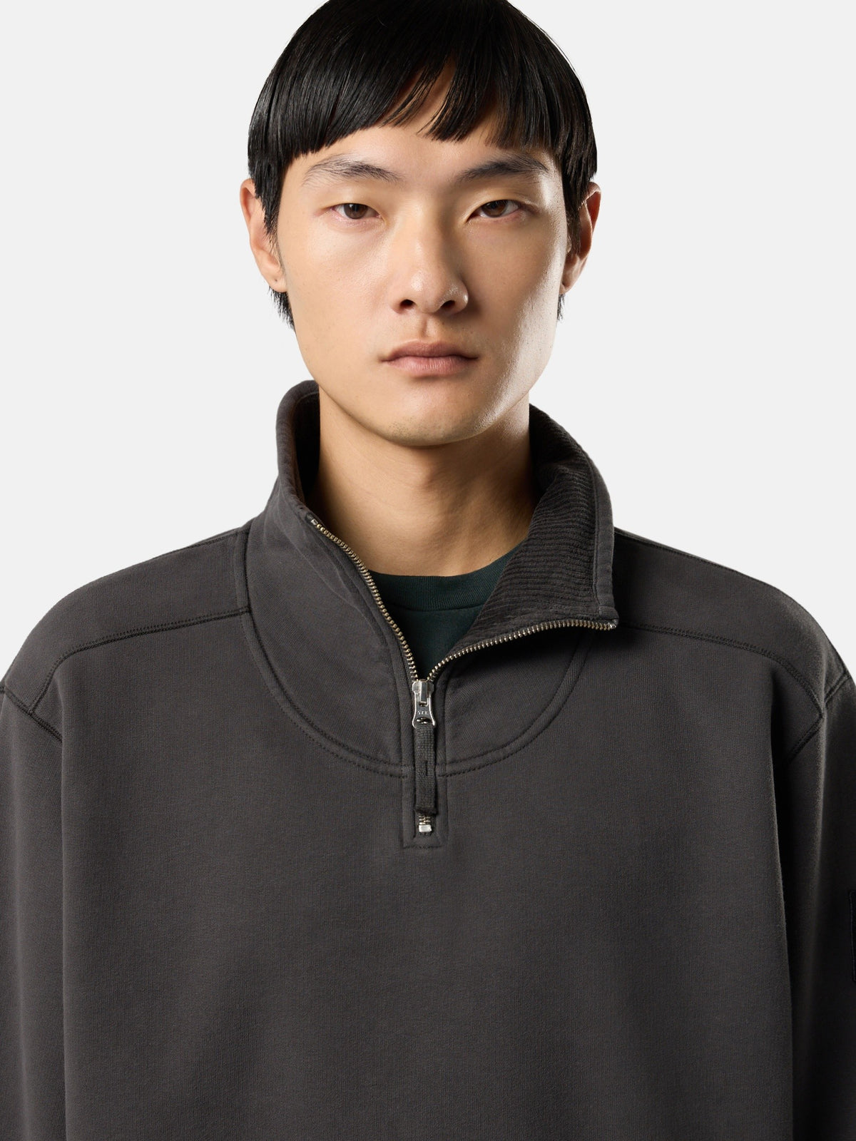 Stone Island Comfort-Fit Half-Zip Sweatshirt with Stand Collar 6100021