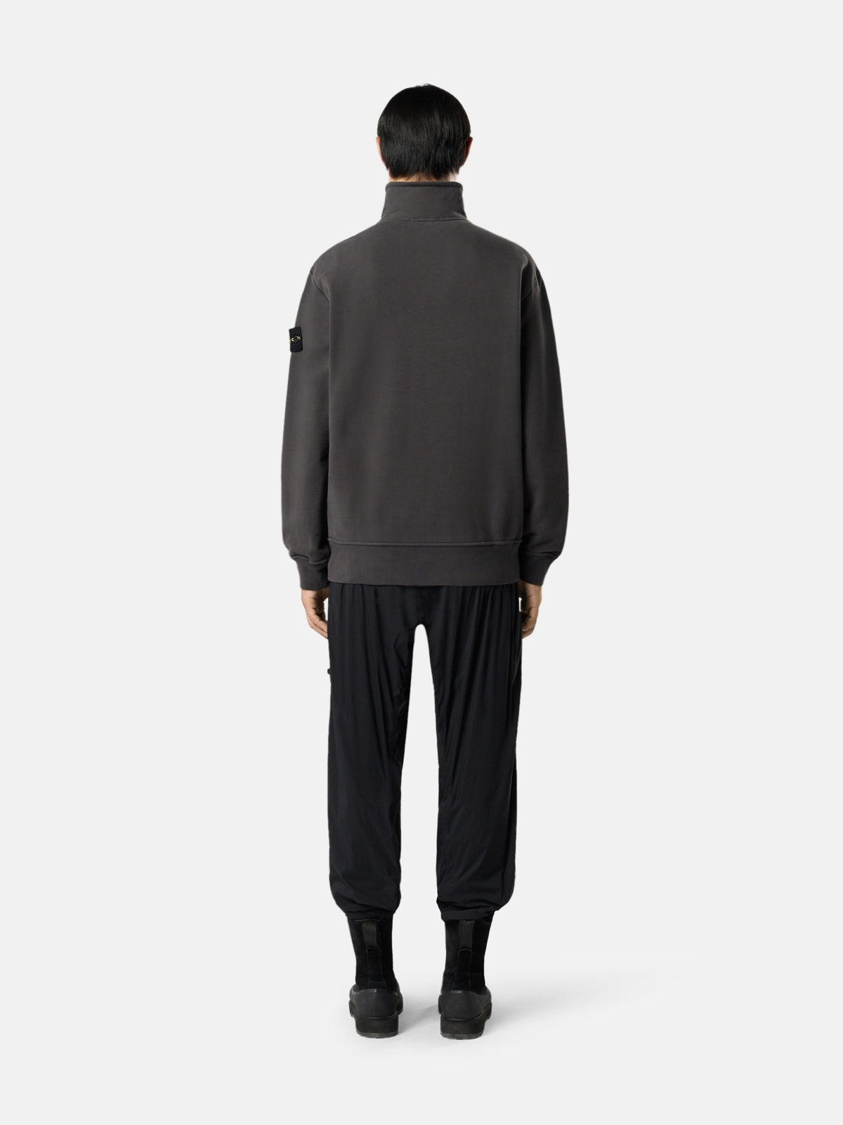 Stone Island Comfort-Fit Half-Zip Sweatshirt with Stand Collar 6100021