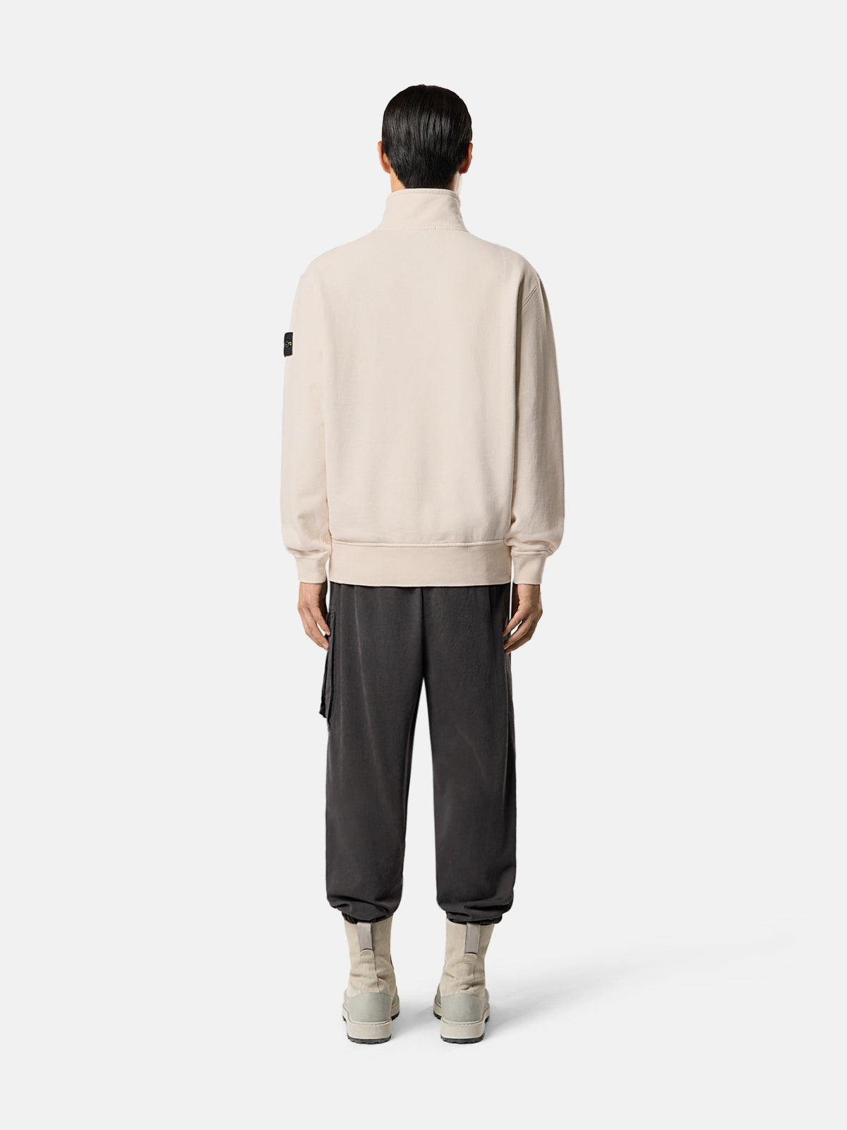 Stone Island Comfort-Fit Half-Zip Sweatshirt with Stand Collar 6100021