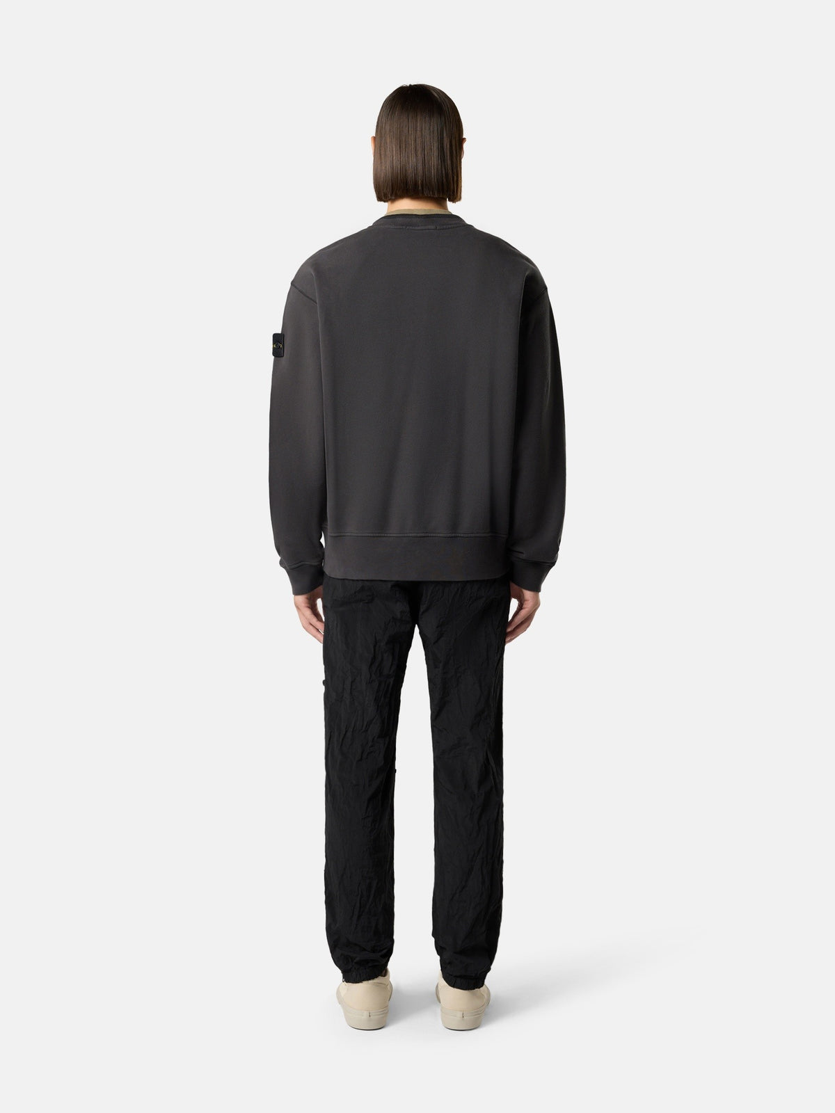 Stone Island Oversized-Fit Crewneck Sweatshirt with Ribbed Trims 6100022