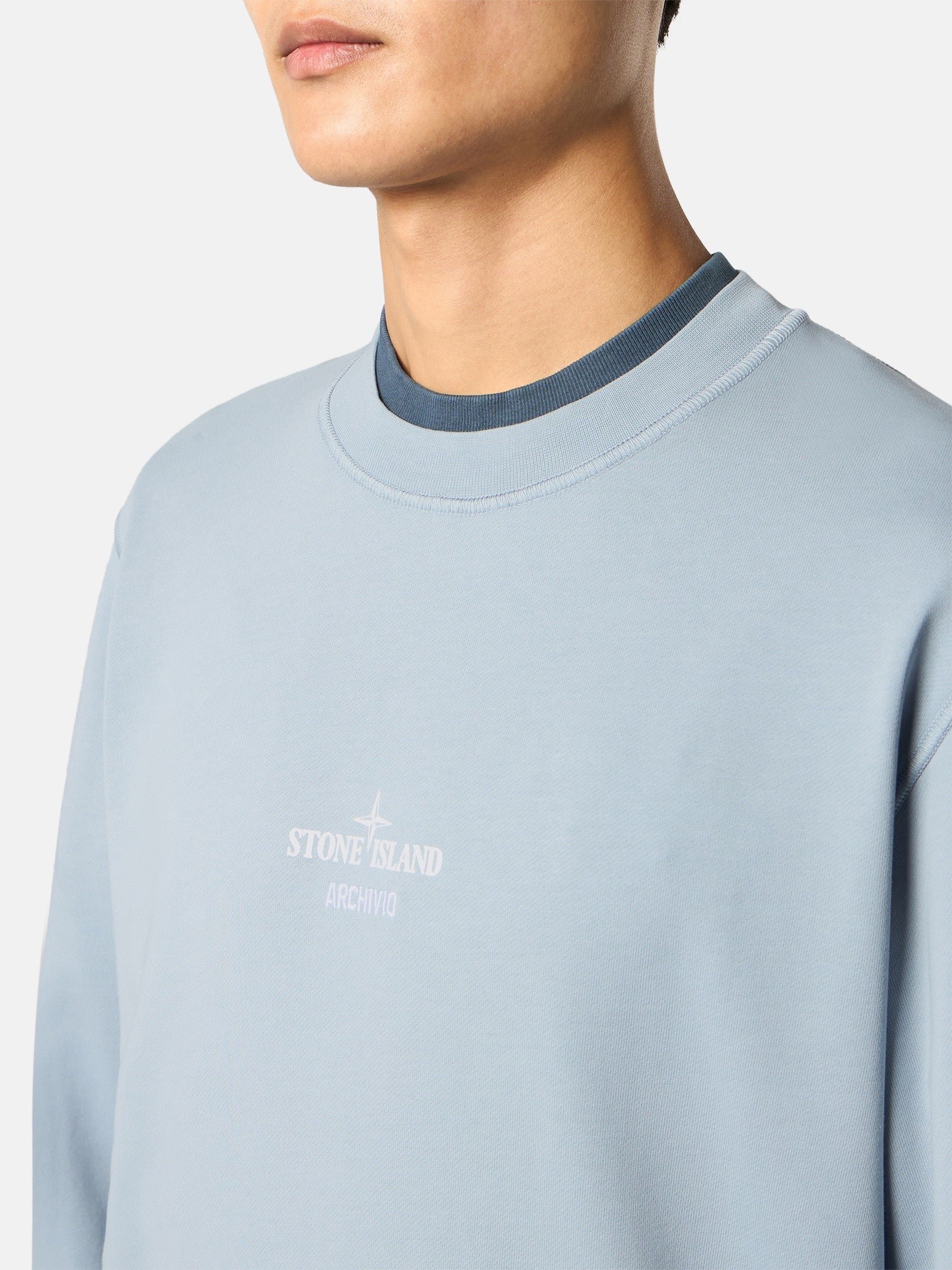 Stone Island Regular-Fit Crewneck Sweatshirt with Seasonal 'archivio' Print 6100046