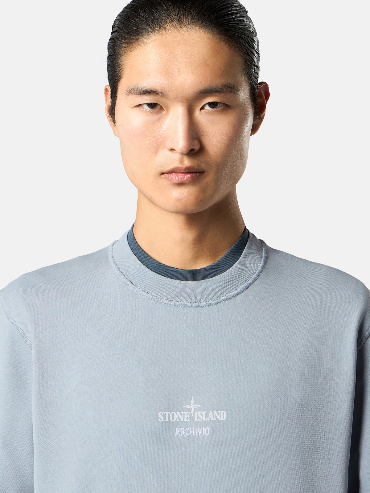 Stone Island Regular-Fit Crewneck Sweatshirt with Seasonal 'archivio' Print 6100046