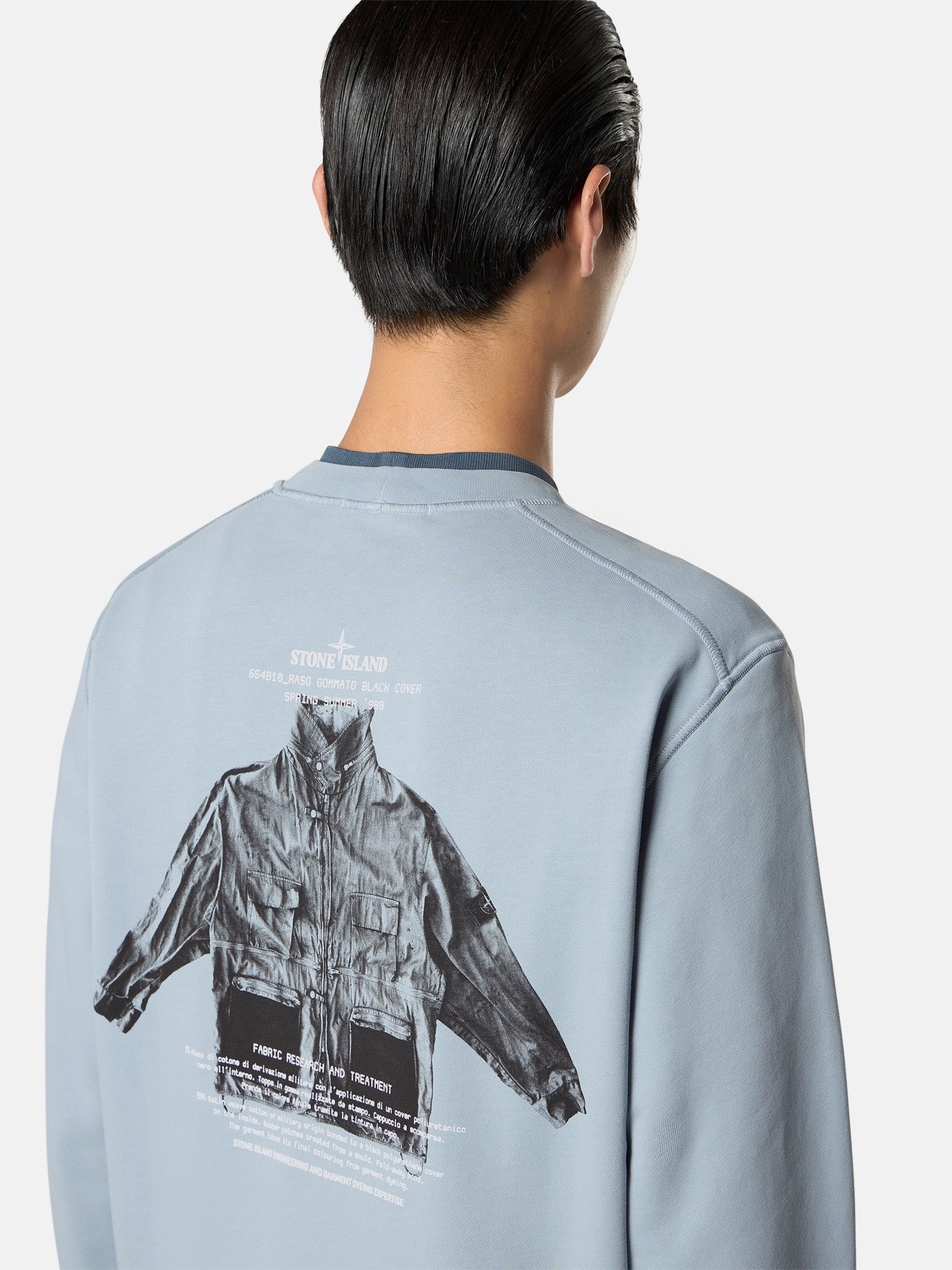 Stone Island Regular-Fit Crewneck Sweatshirt with Seasonal 'archivio' Print 6100046