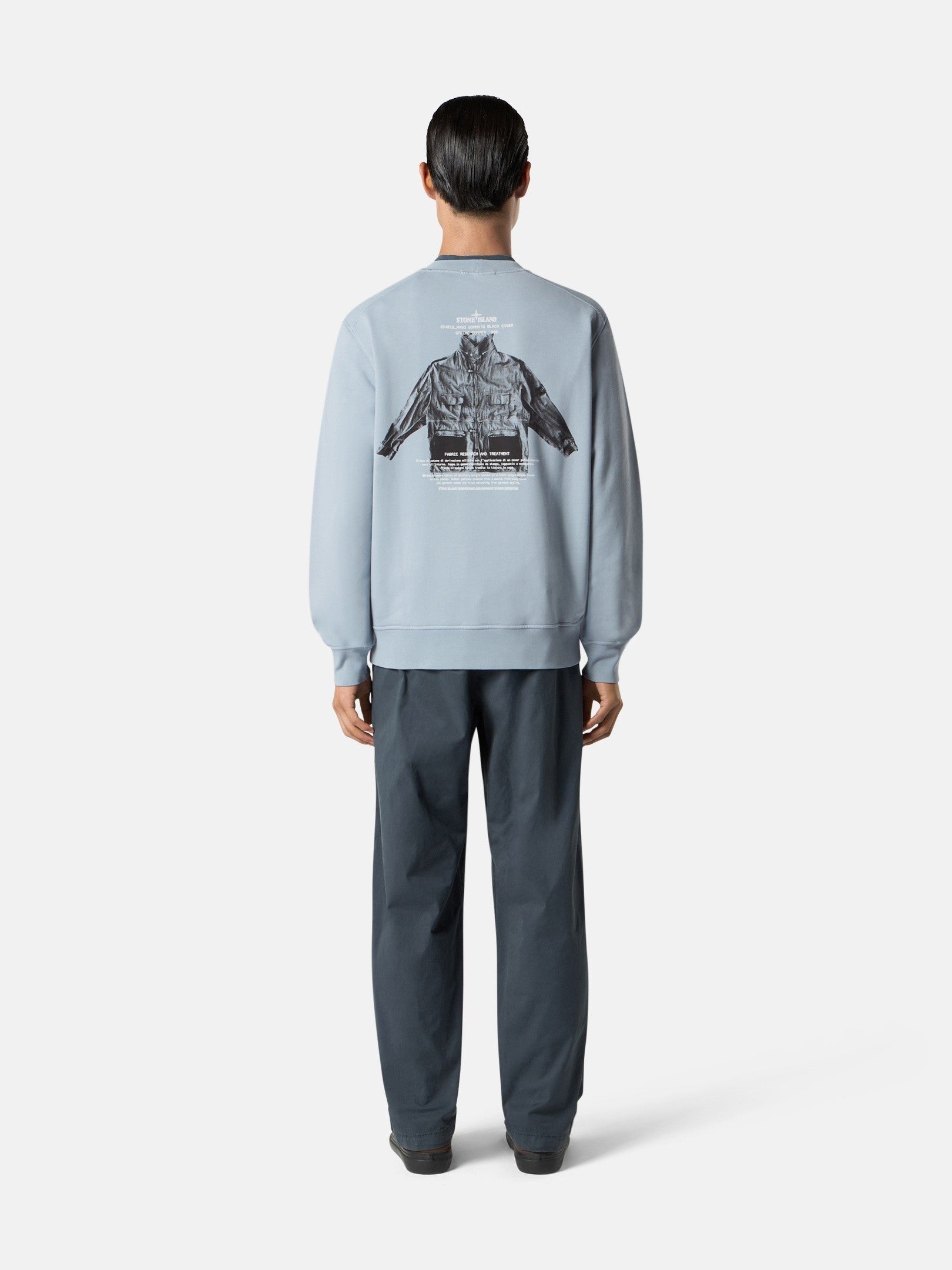 Stone Island Regular-Fit Crewneck Sweatshirt with Seasonal 'archivio' Print 6100046