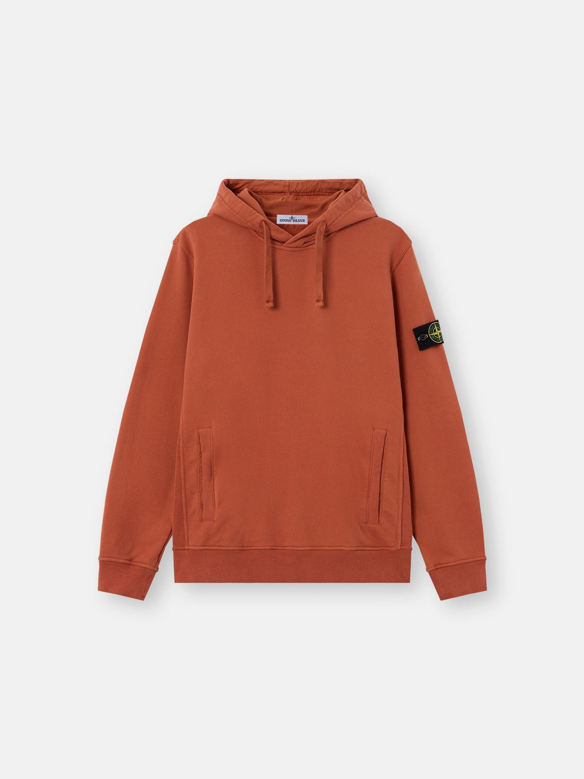 Stone Island Regular-Fit Hooded Sweatshirt with Thumbhole Cuffs 6100048