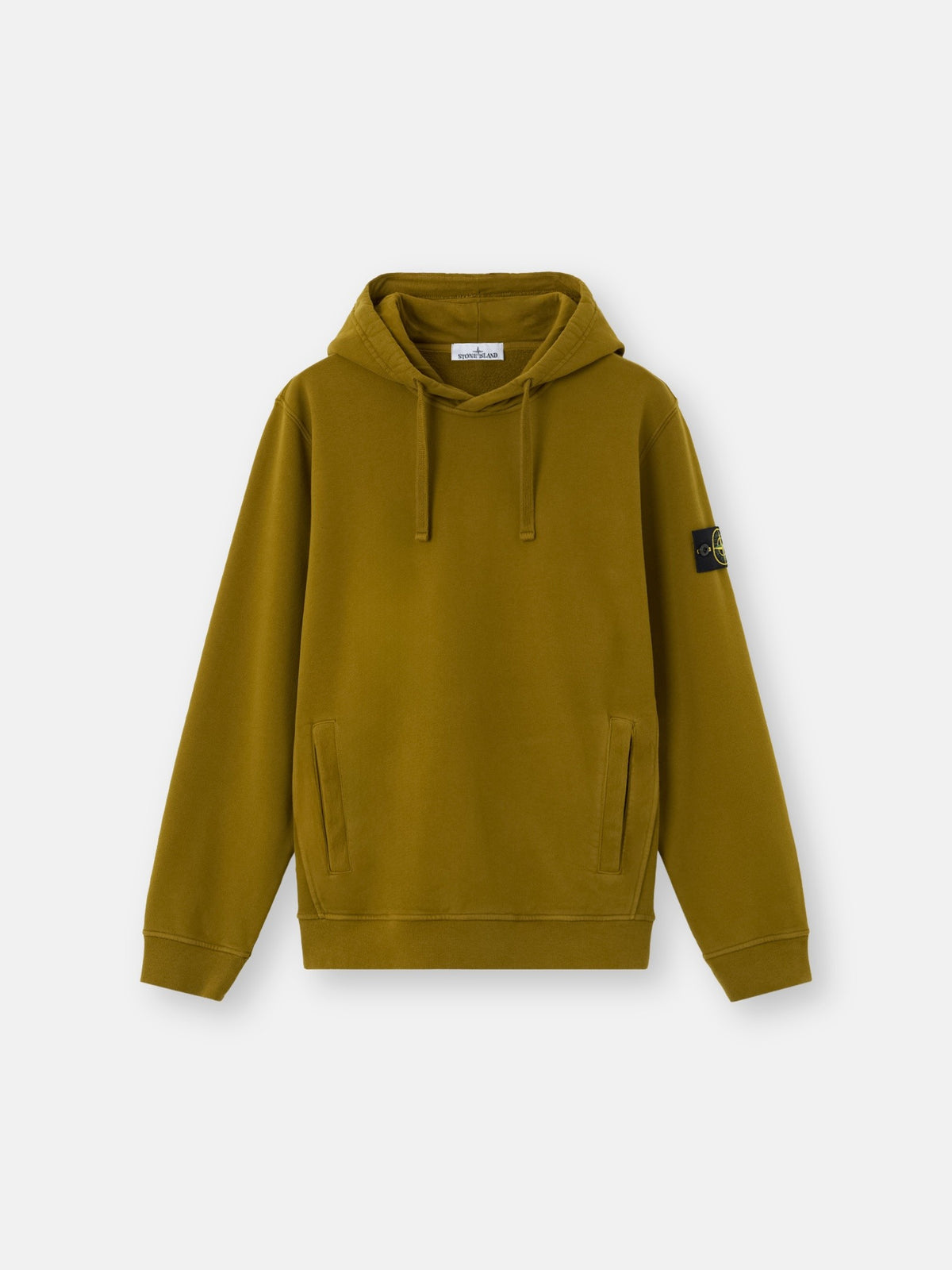 Stone Island Regular-Fit Hooded Sweatshirt with Thumbhole Cuffs 6100048