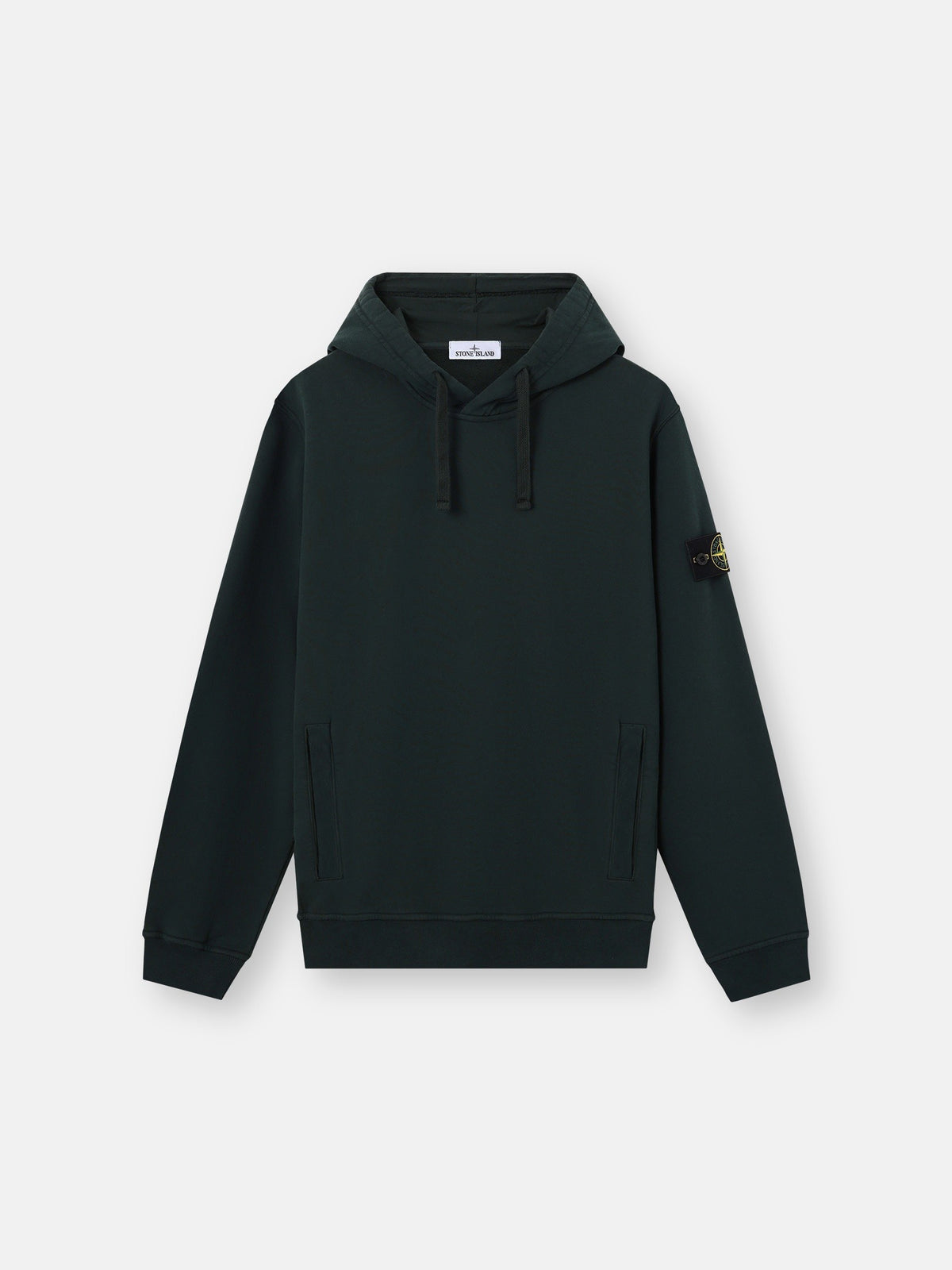 Stone Island Regular-Fit Hooded Sweatshirt with Thumbhole Cuffs 6100048